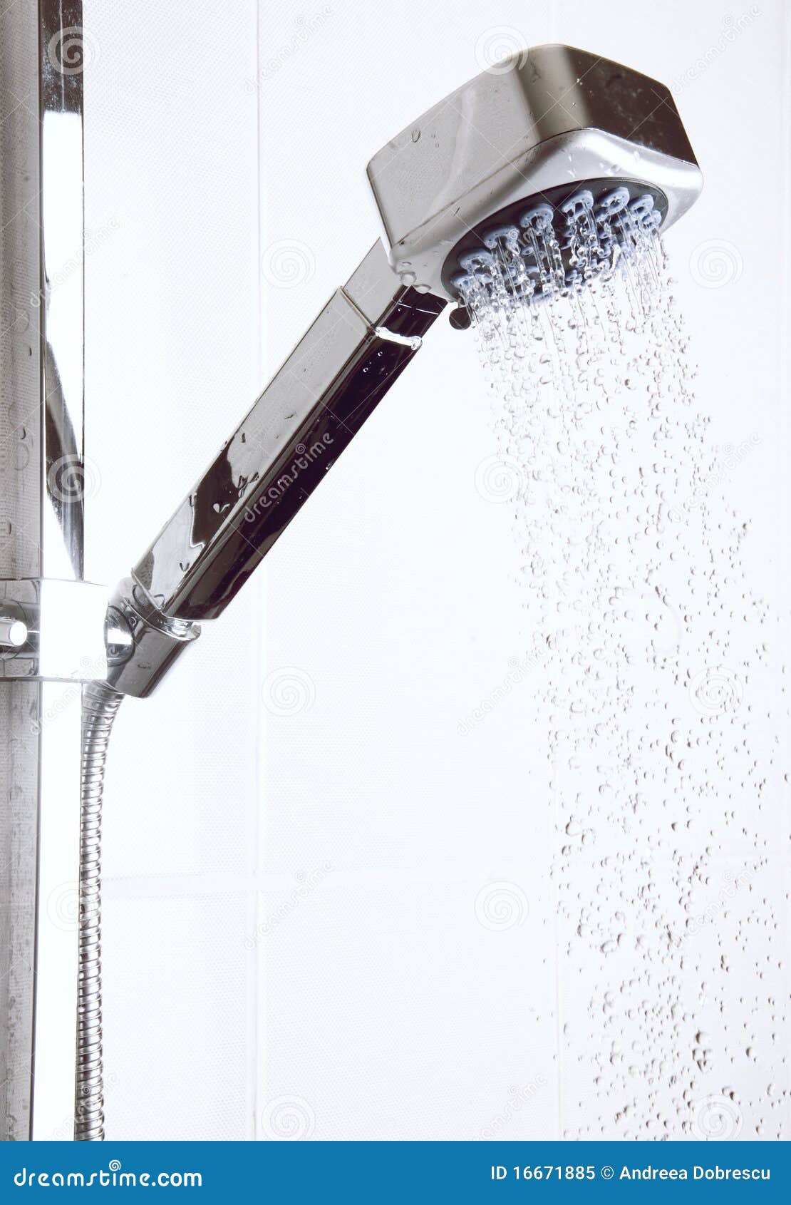 Shower head at bathroom stock image. Image of fresh, spray 16671885