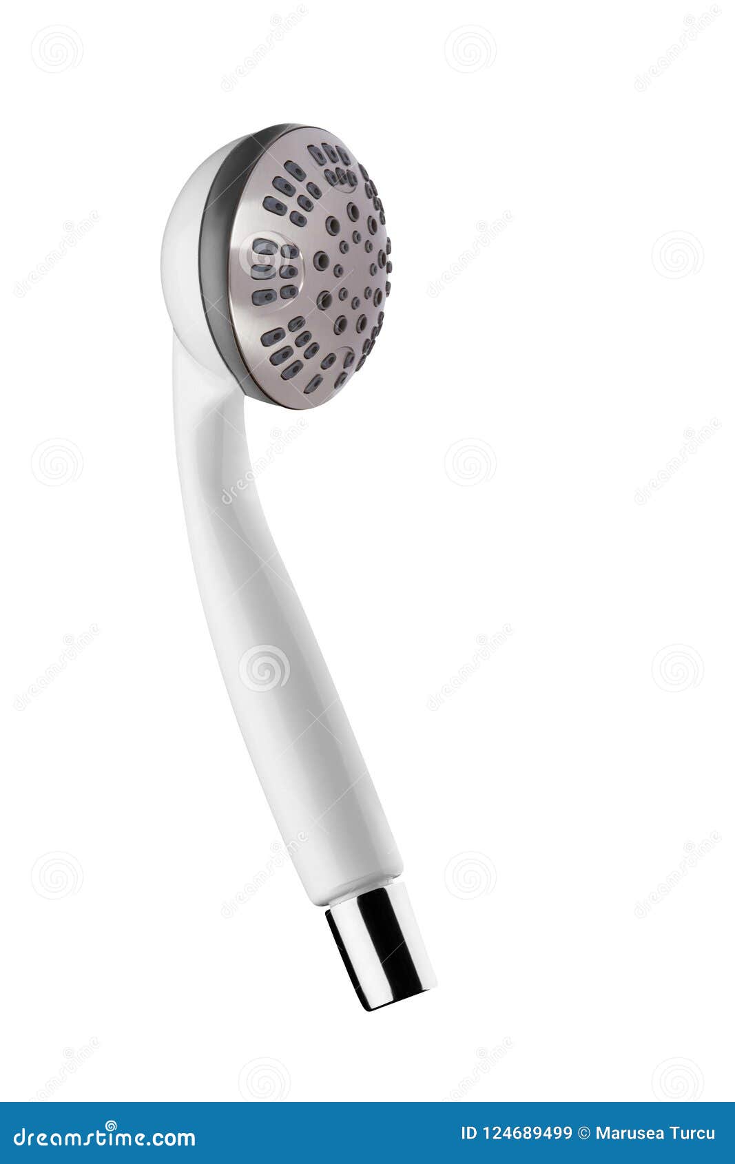 Shower Head Isolated on White Stock Image Image of wash, nozzle