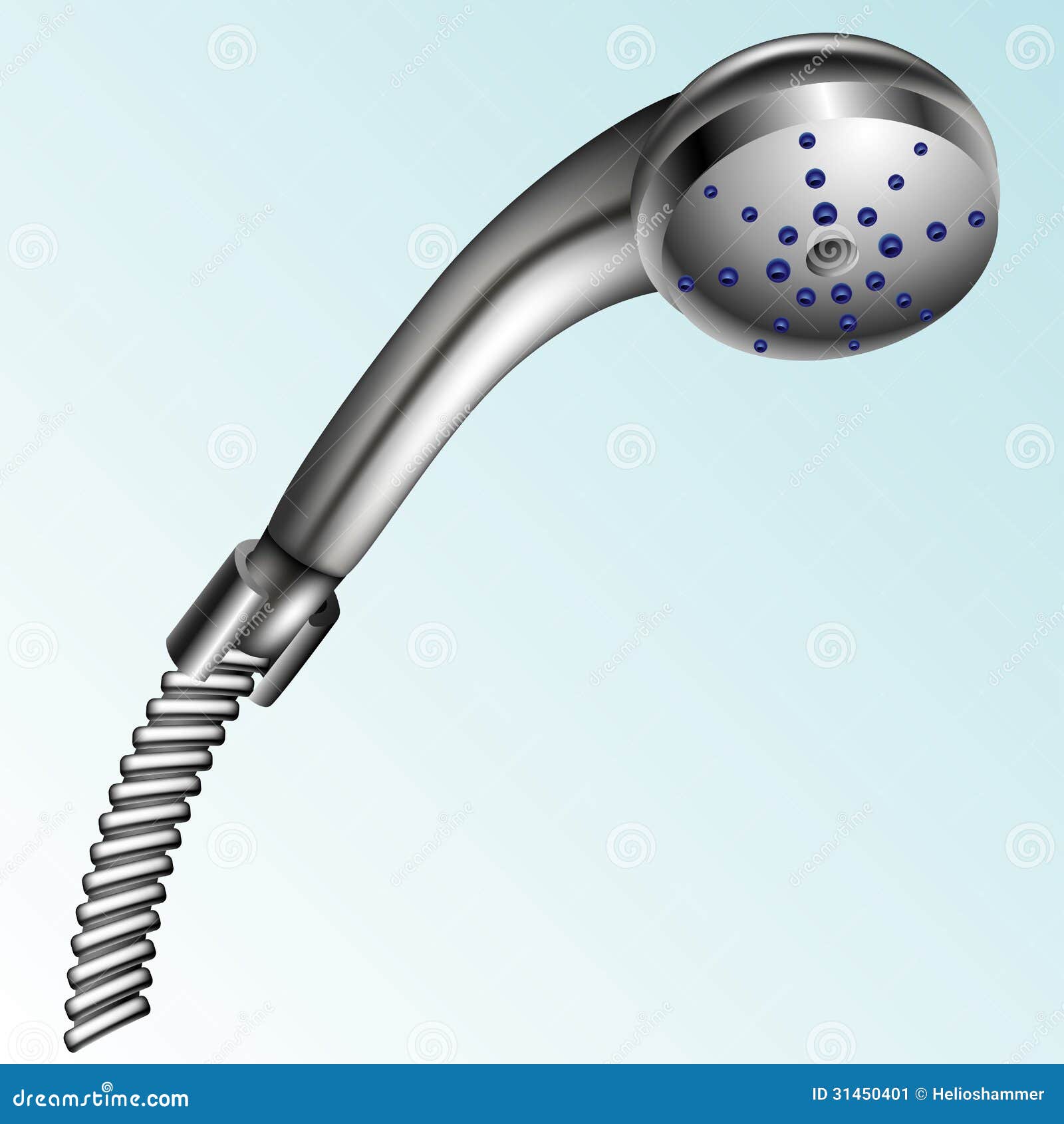 Shower Head Type Icons Set. Outline Style Different Shower Symbols