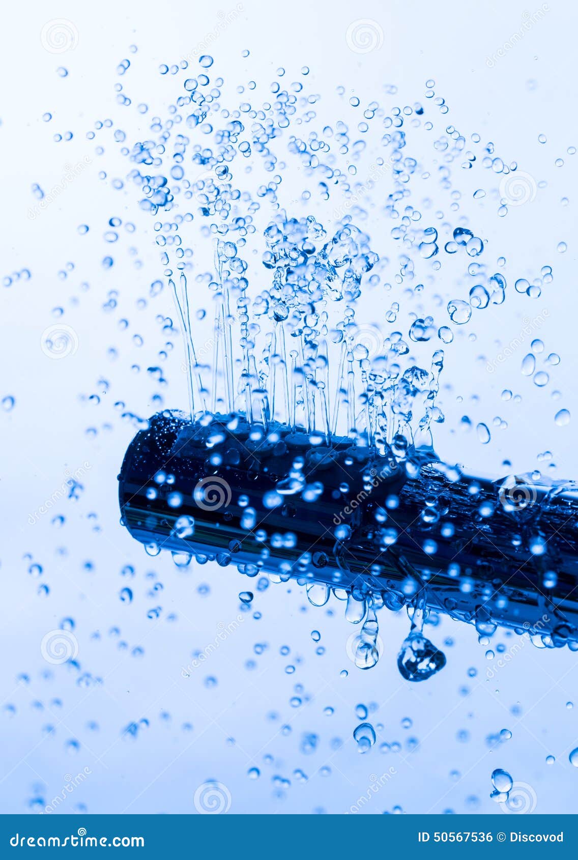 Shower Head with Running Water Stock Photo Image of cool, falling