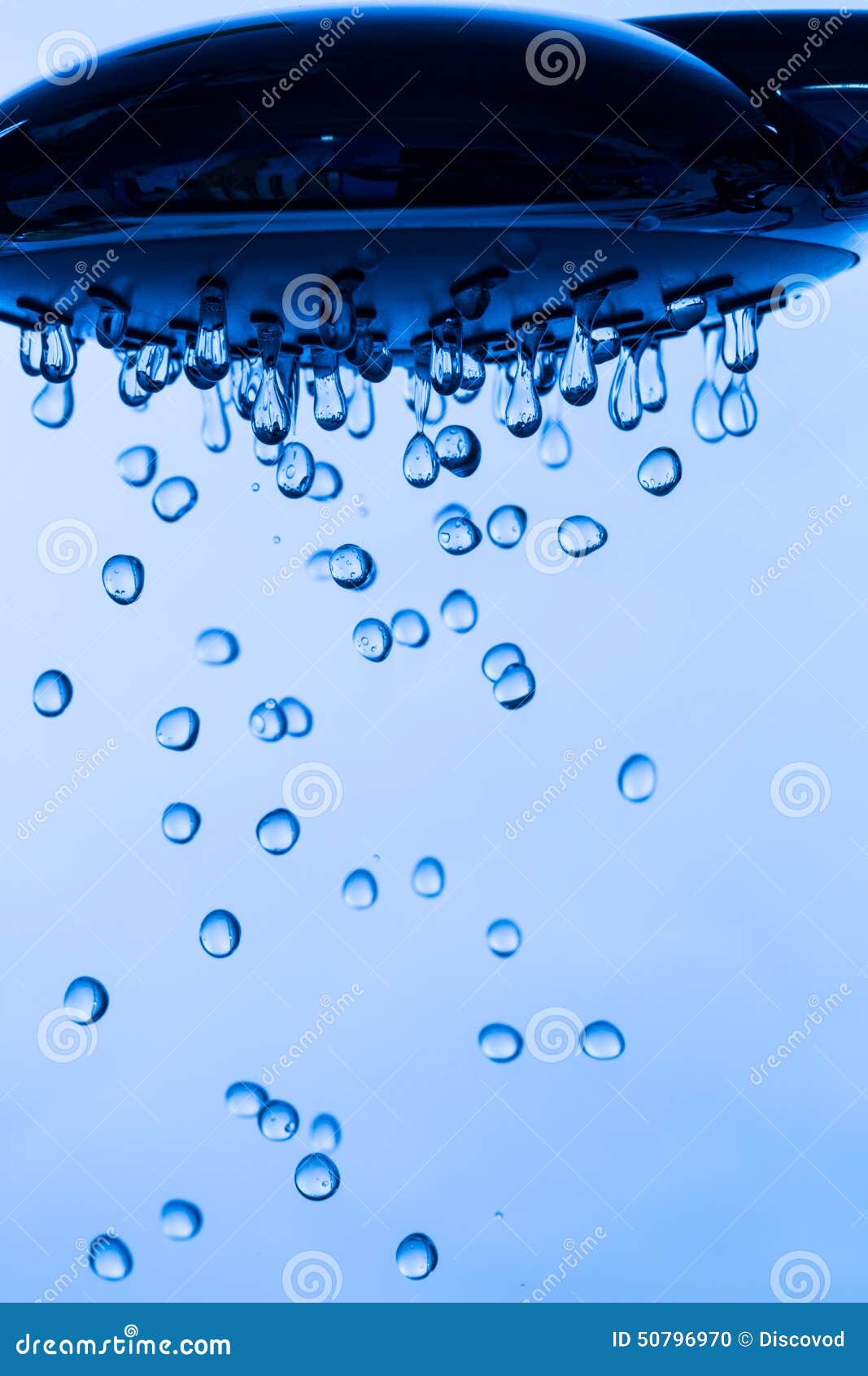 Shower Head with Running Water Stock Photo Image of concept, shadow