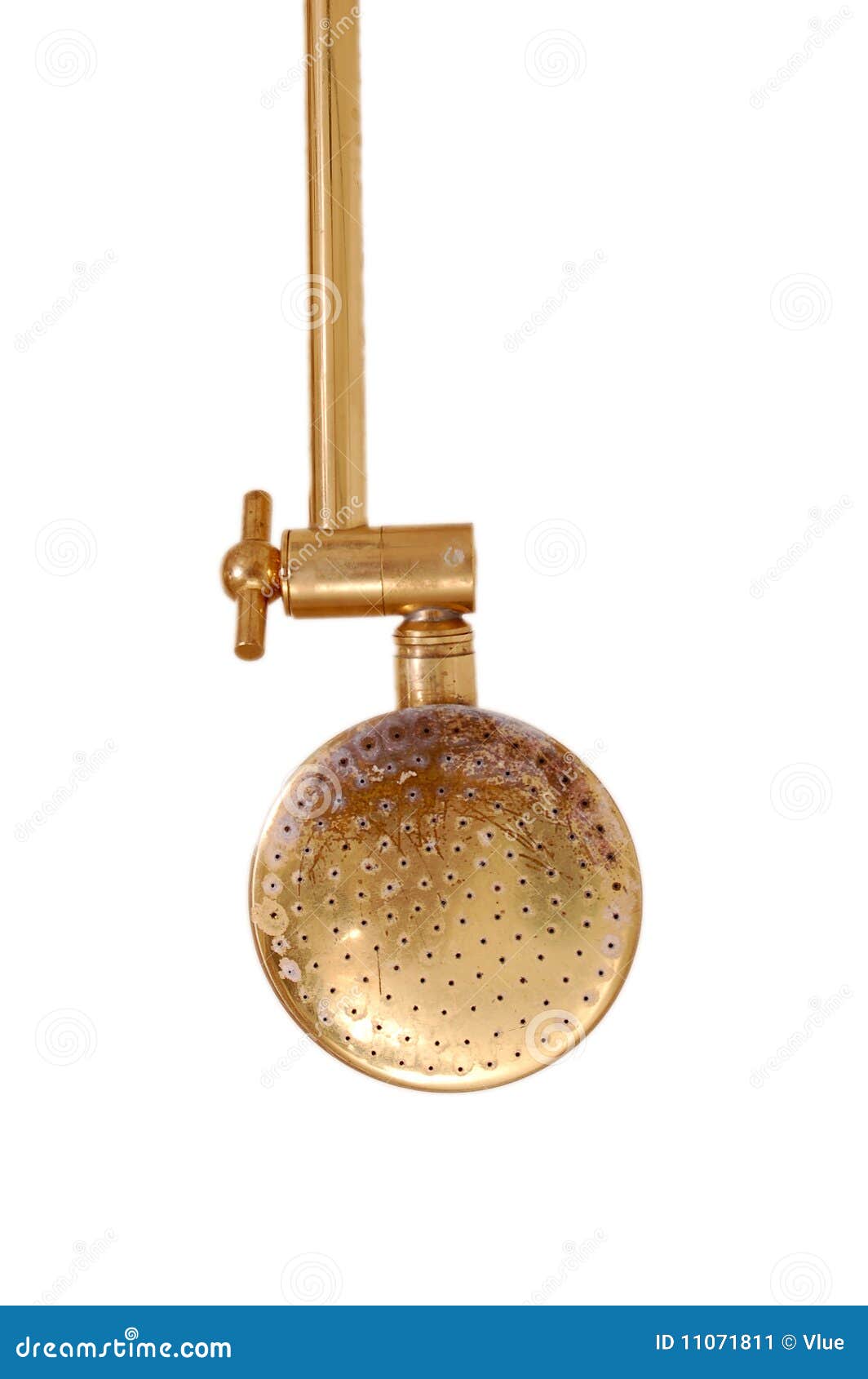 Shower pipe stock image. Image of sprinkler, brown, water 11071811
