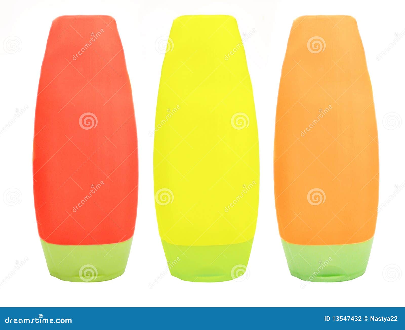 Shower set of shampoo gels stock photo. Image of personal 13547432