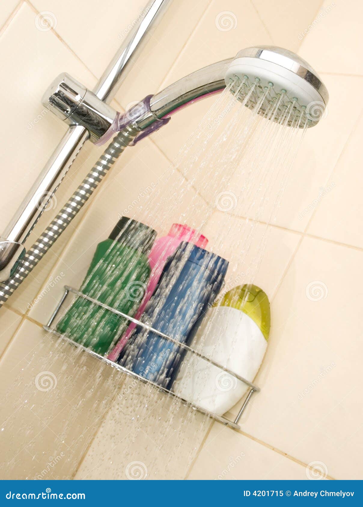 Showerhead stock image. Image of angle, drops, bright 4201715