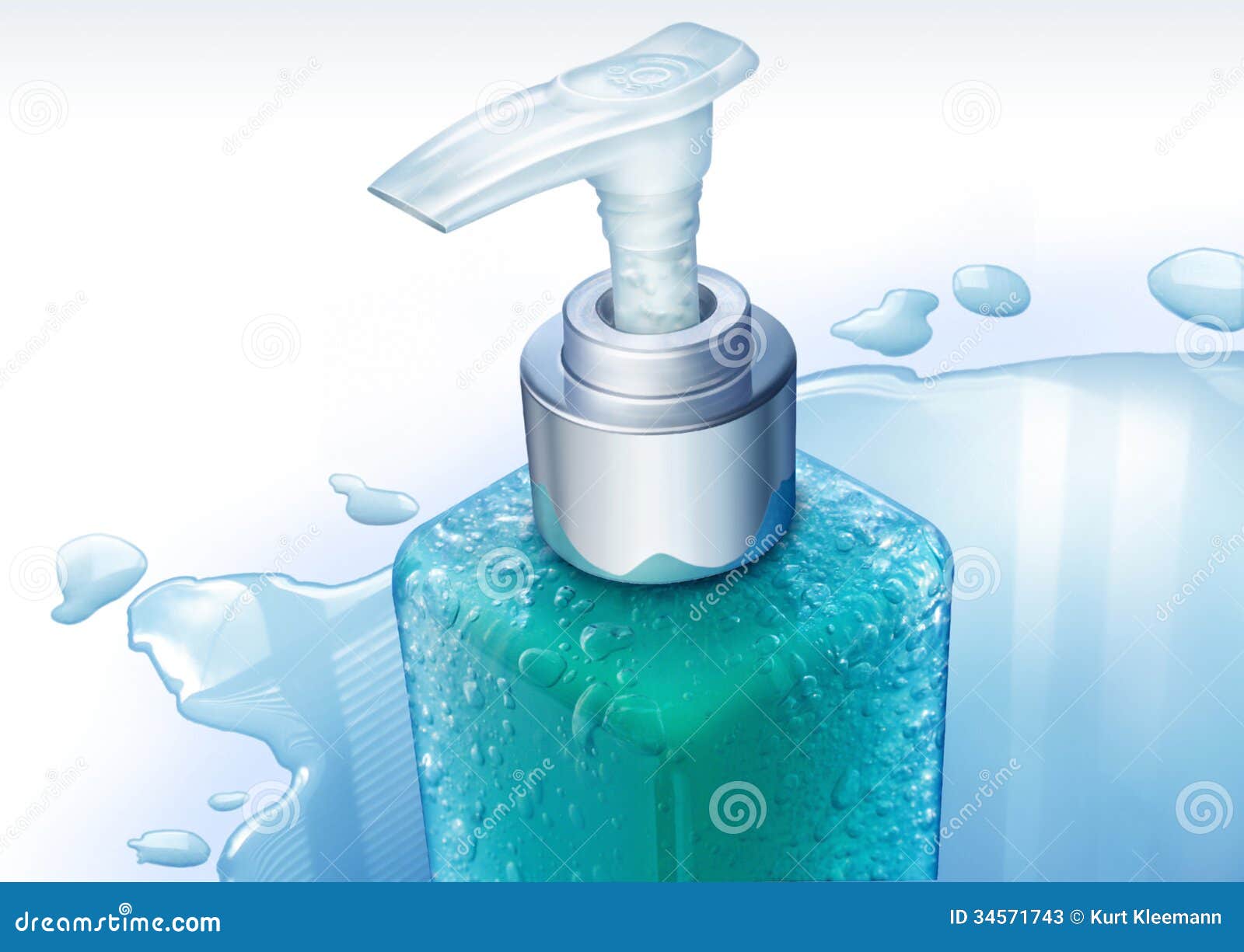 Showering gel stock illustration. Illustration of soap 34571743