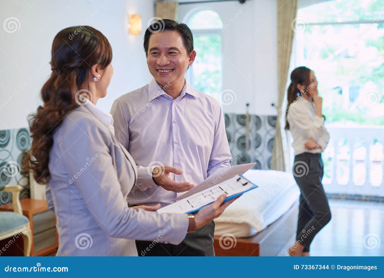 Showing the apartment stock photo. Image of estate, couple 73367344