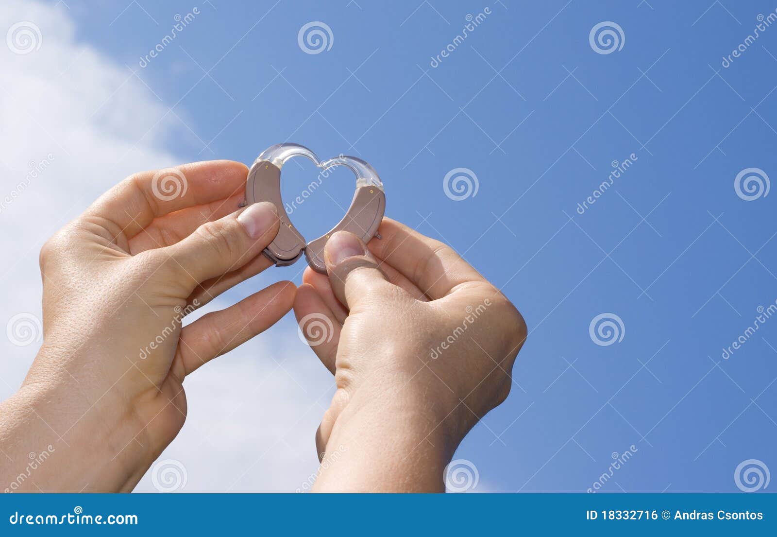 showing a heart from hearing aids