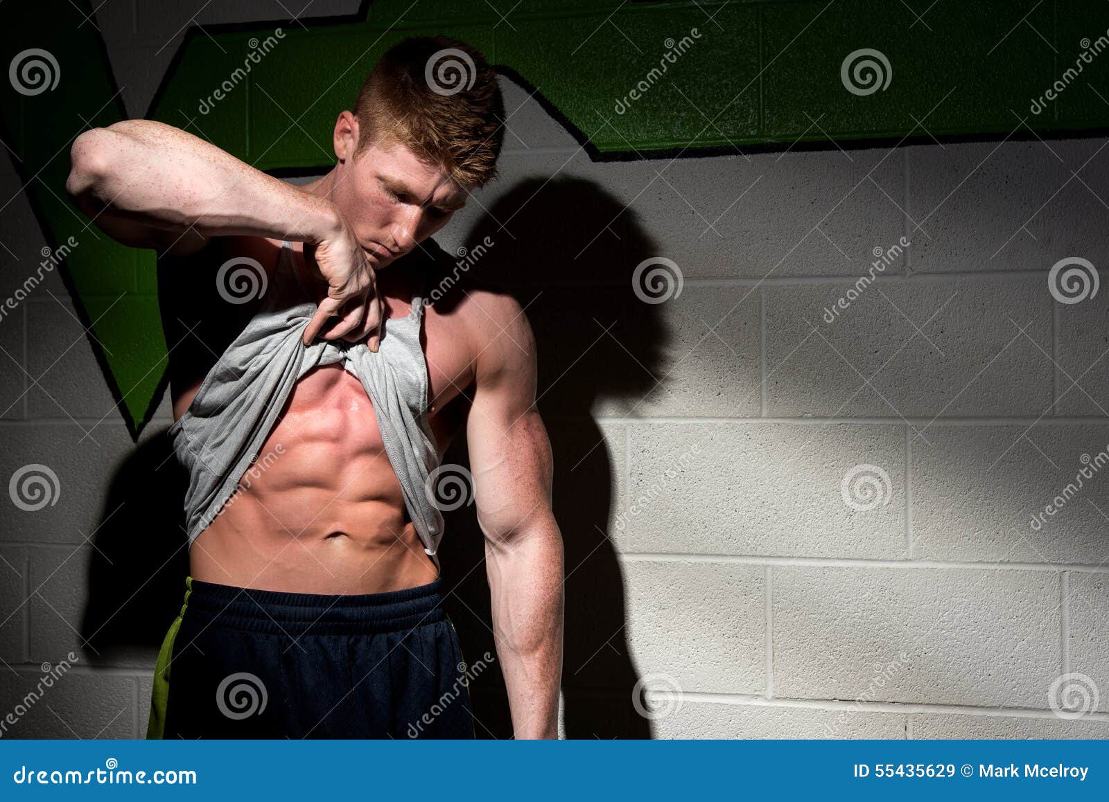 Showing off abs stock image. Image of lite, focused, person 55435629