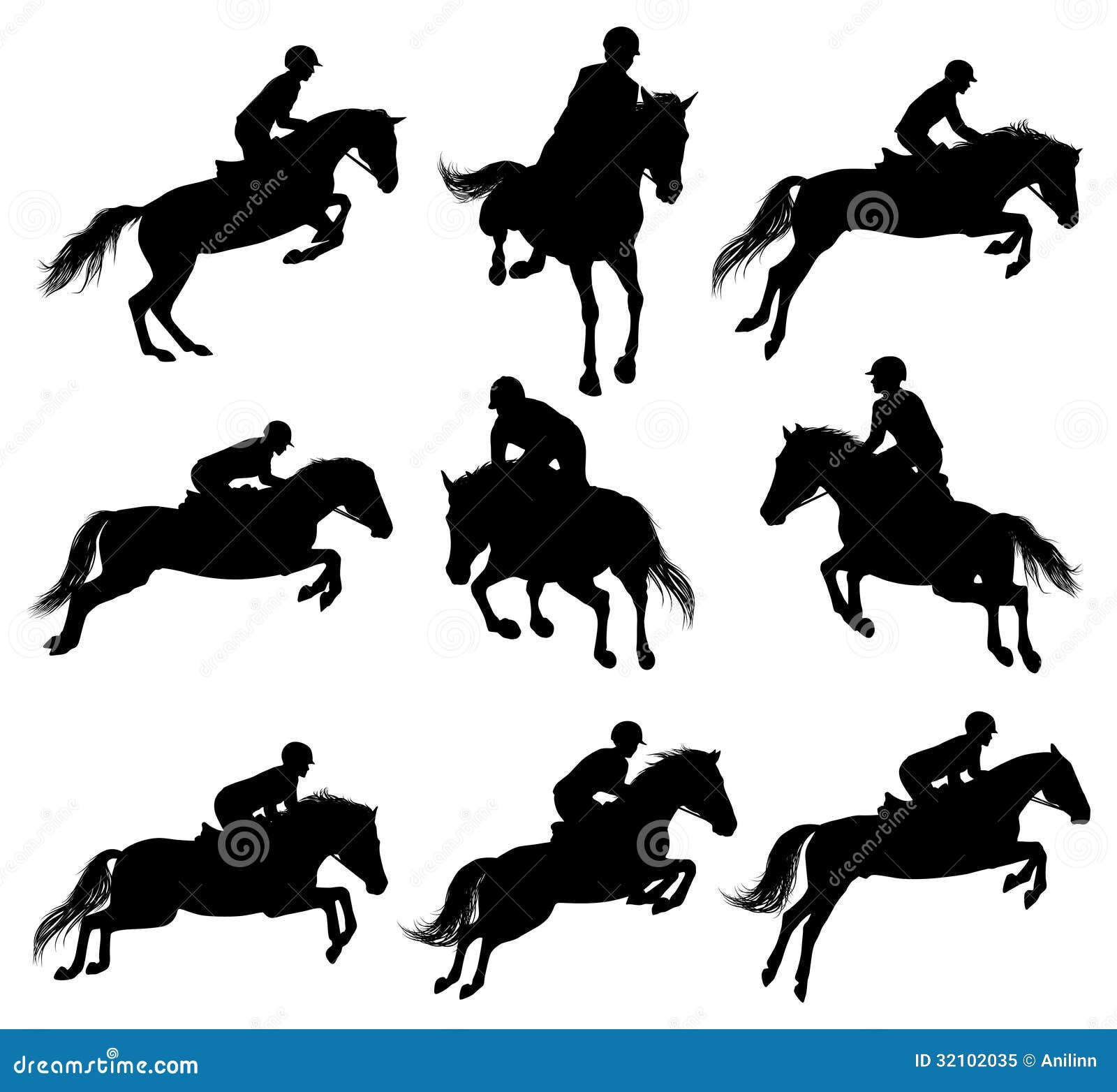 clipart show jumping horses - photo #31