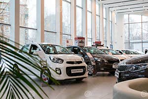 Showroom And Car KIA Of Dealership KIA Zentr Kirov In Kirov City Showroom And Car KIA Of Dealership KIA Zentr Kirov In Kirov City