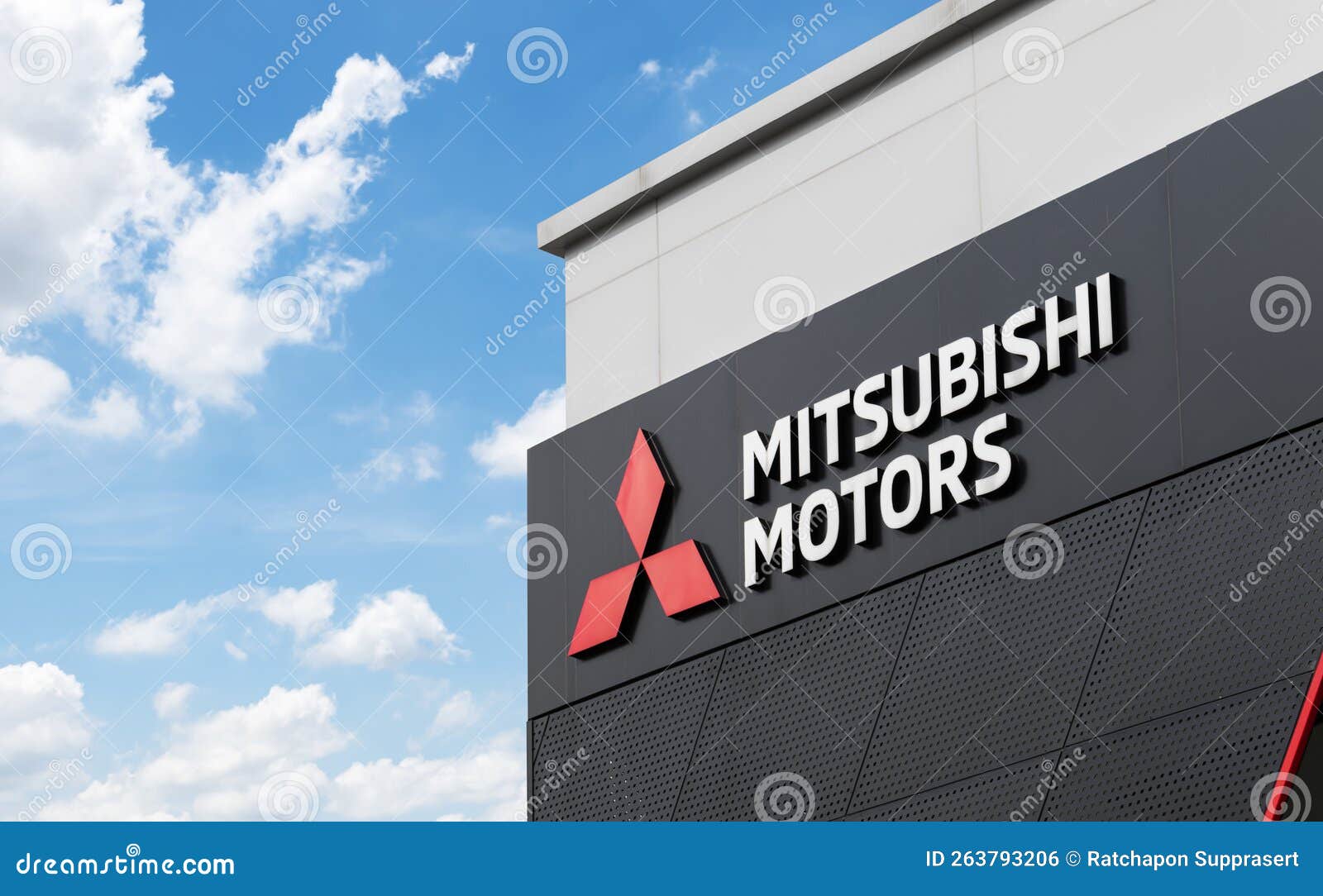 Building of Showroom Mitsubishi Motors Editorial Photo Image of