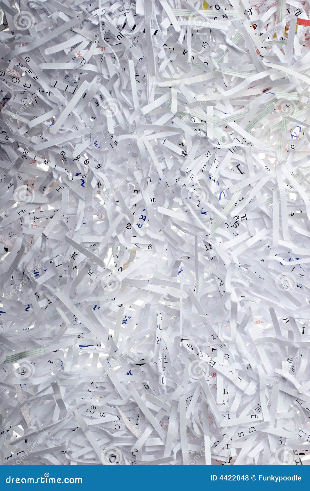 Shredded papers stock photo. Image of risk, privacy, business 4422048