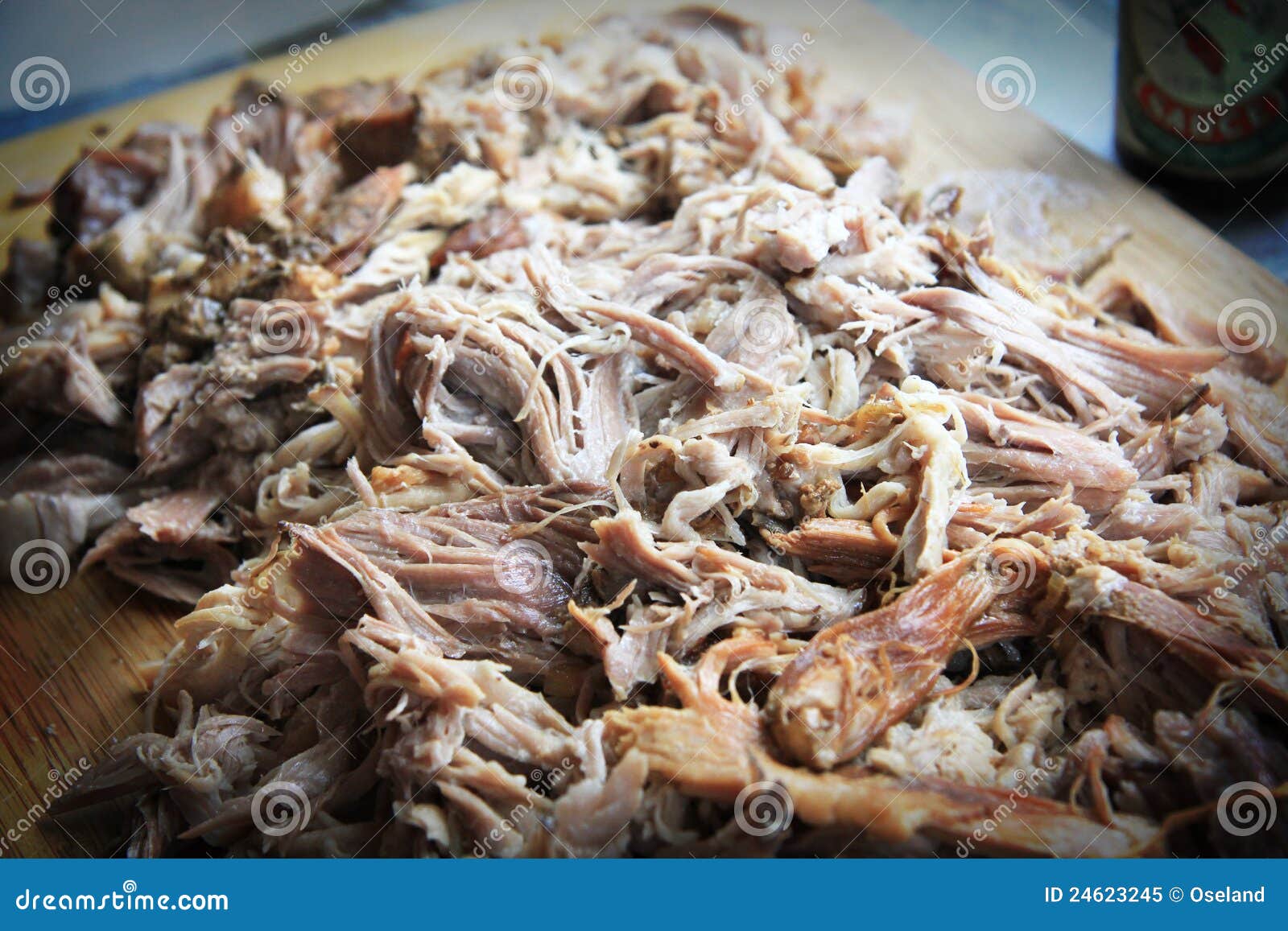 Shredded Pulled Pork stock image. Image of slow, food 24623245