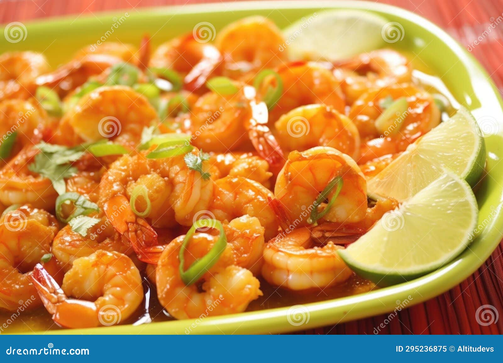Shrimp Amid Spreading Chili Lime Glaze Stock Image Image of delicious