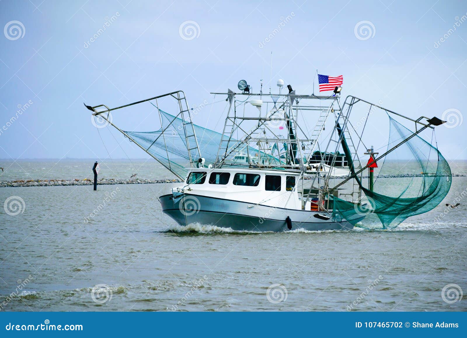 Louisiana Shrimp Boat stock photo. Image of fishing - 107465702