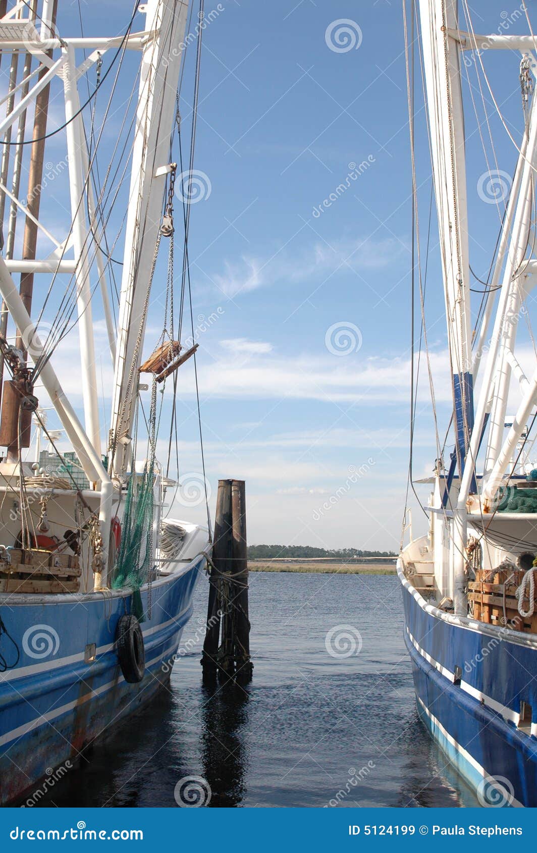 Shrimp Boats stock image. Image of ship, port, pier, vessel - 5124199