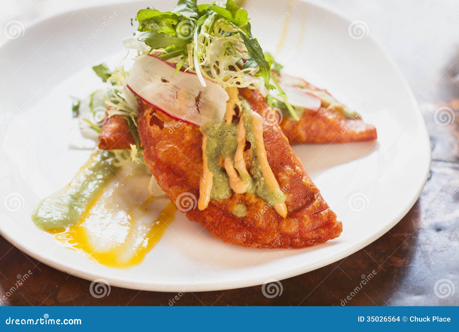 Shrimp and crab empanadas stock photo. Image of fried 35026564
