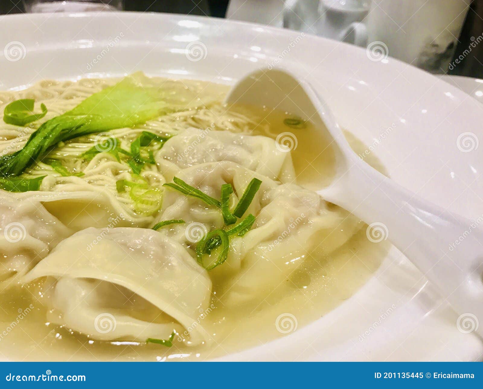 Shrimp Wonton And Noodle Soup Stock Image Image Of Dish Fresh