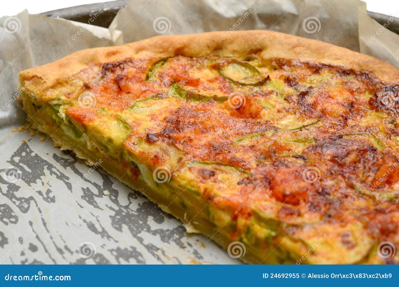 Shrimp and zucchini cake stock image. Image of cake, baking 24692955
