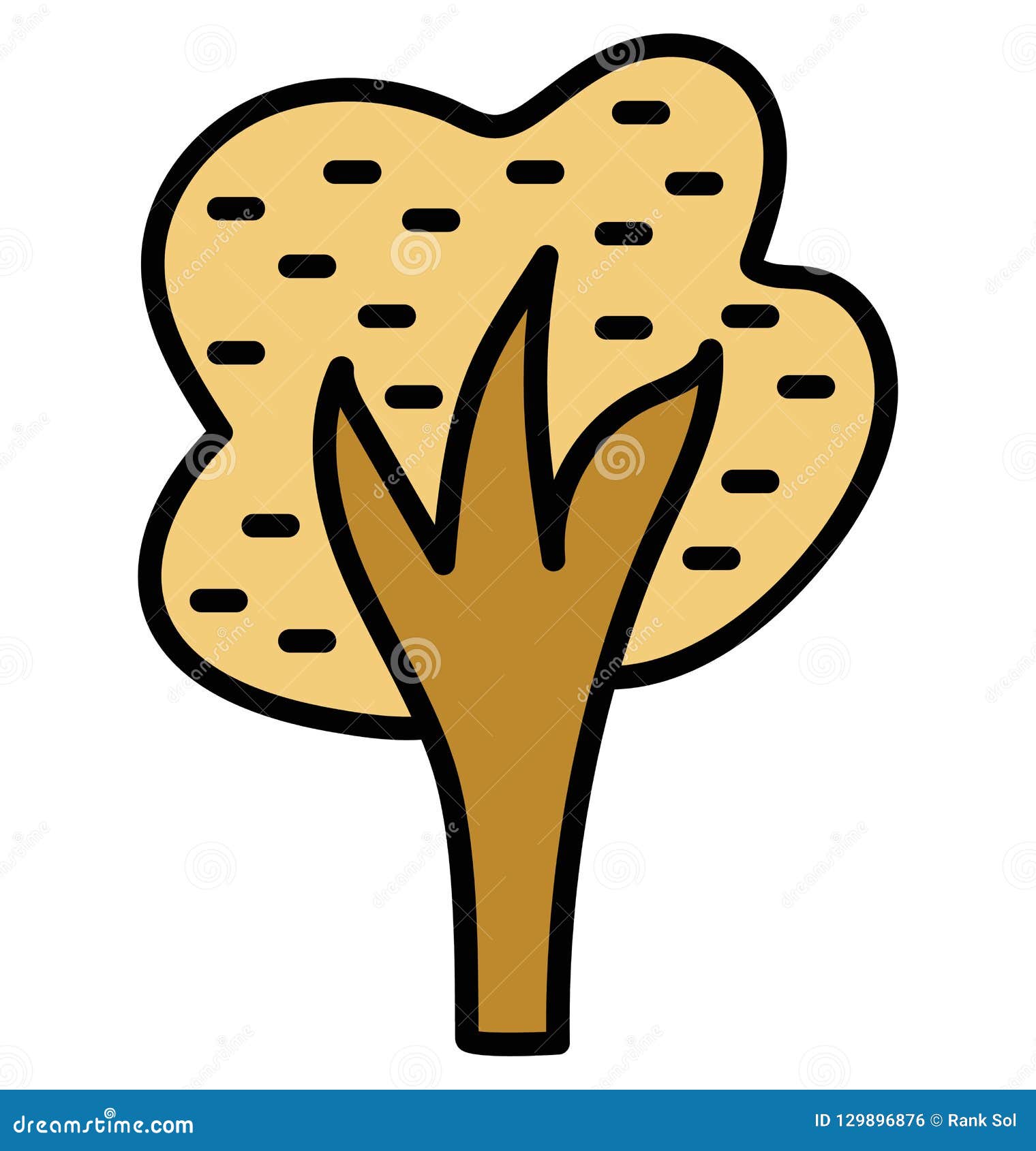 shrub tree   icon that can be easily modified or edit