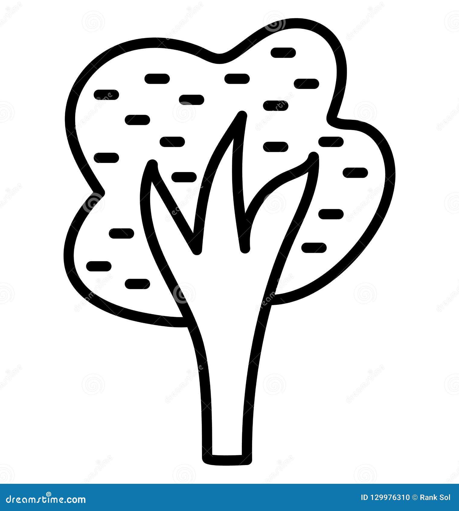 shrub tree   icon that can be easily modified or edit