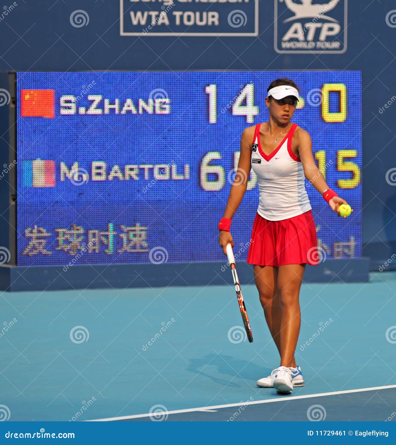 Shuai Zhang (CHN), Tennis Player Editorial Photo Image of challenge