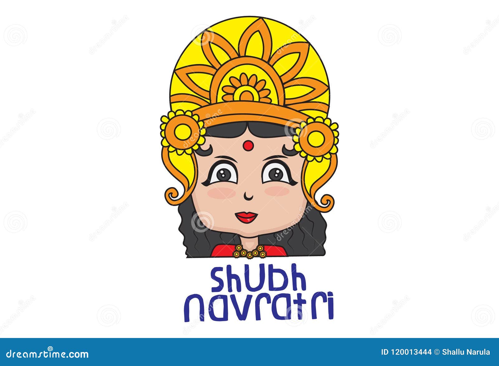 Vector Navratri Cartoon Illustration Stock Vector - Illustration of durga, holy: 120013444 Vector Navratri Cartoon Illustration Stock Vector - Illustration of durga, holy: 120013444