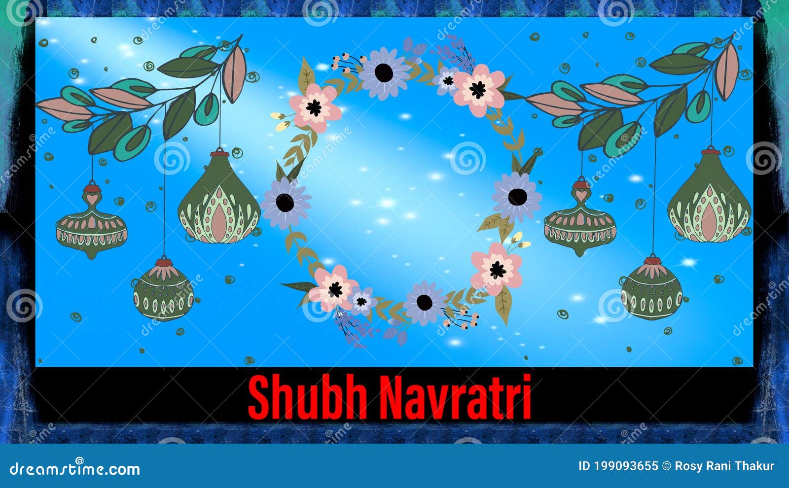 Shubh Navratri. Happy Navratri. Background is Beautiful Stock ...