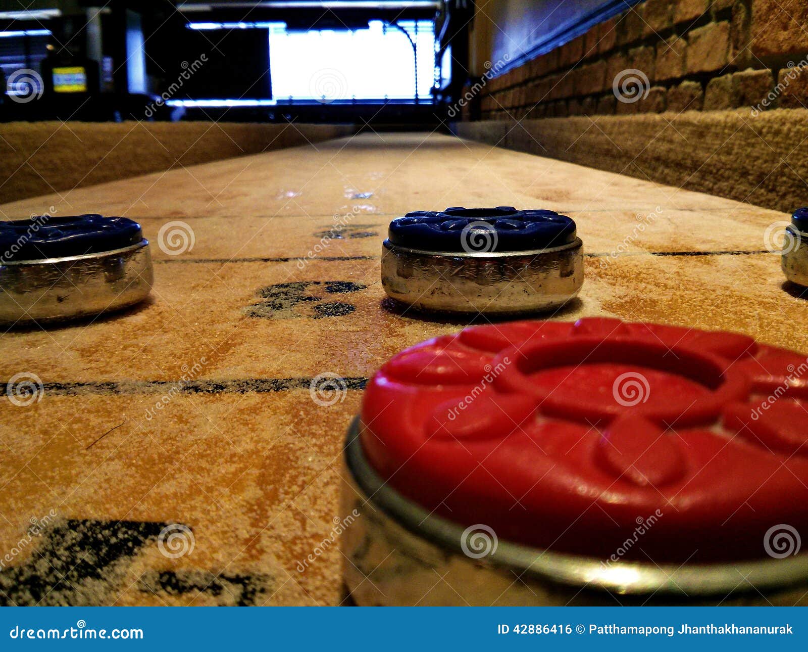 Shuffleboard game stock photo. Image of alcohol, game 42886416