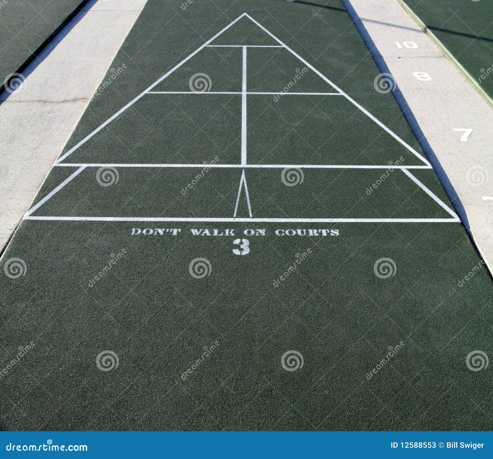ShuffleboardCourt stock image. Image of recreation, shuffleboard 12588553