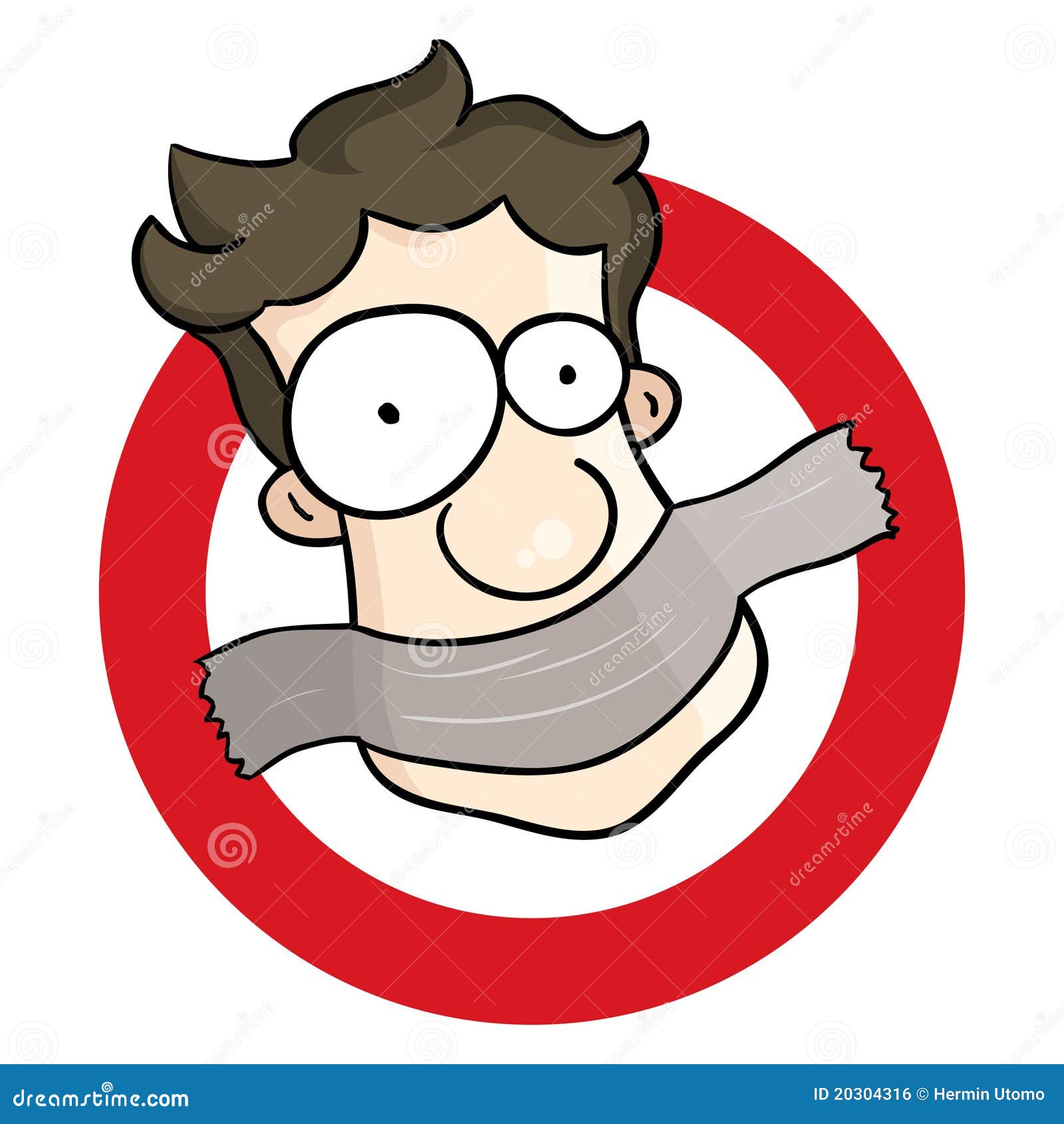 Shut Up! stock vector. Illustration of mouthful, pacified - 20304316