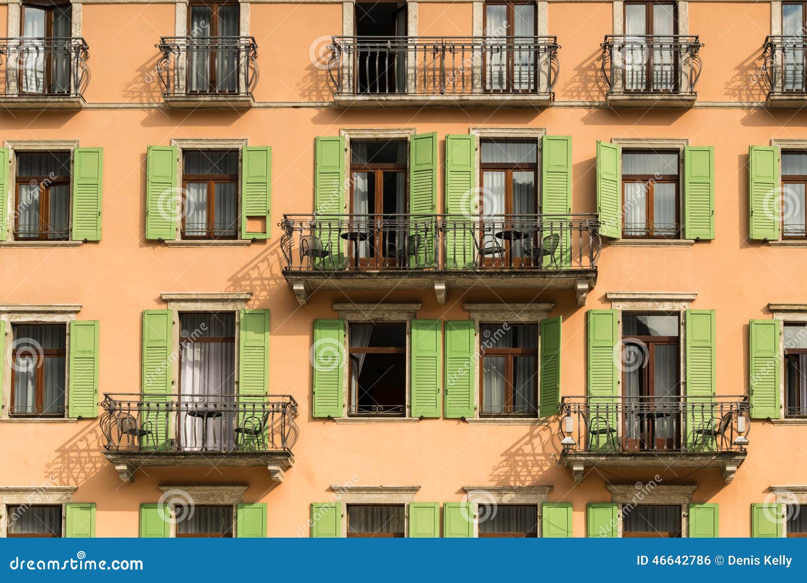shuttered windows in italy