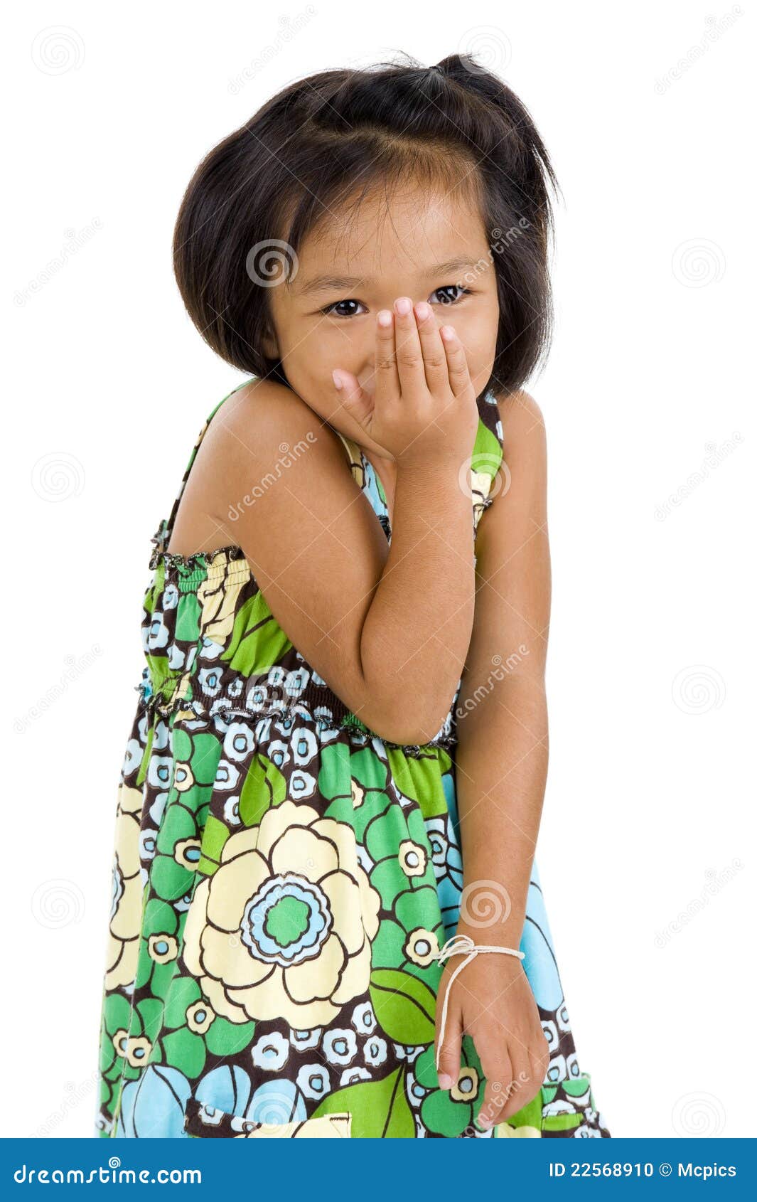 Shy Asian Girl Stock Photo Image 22568910