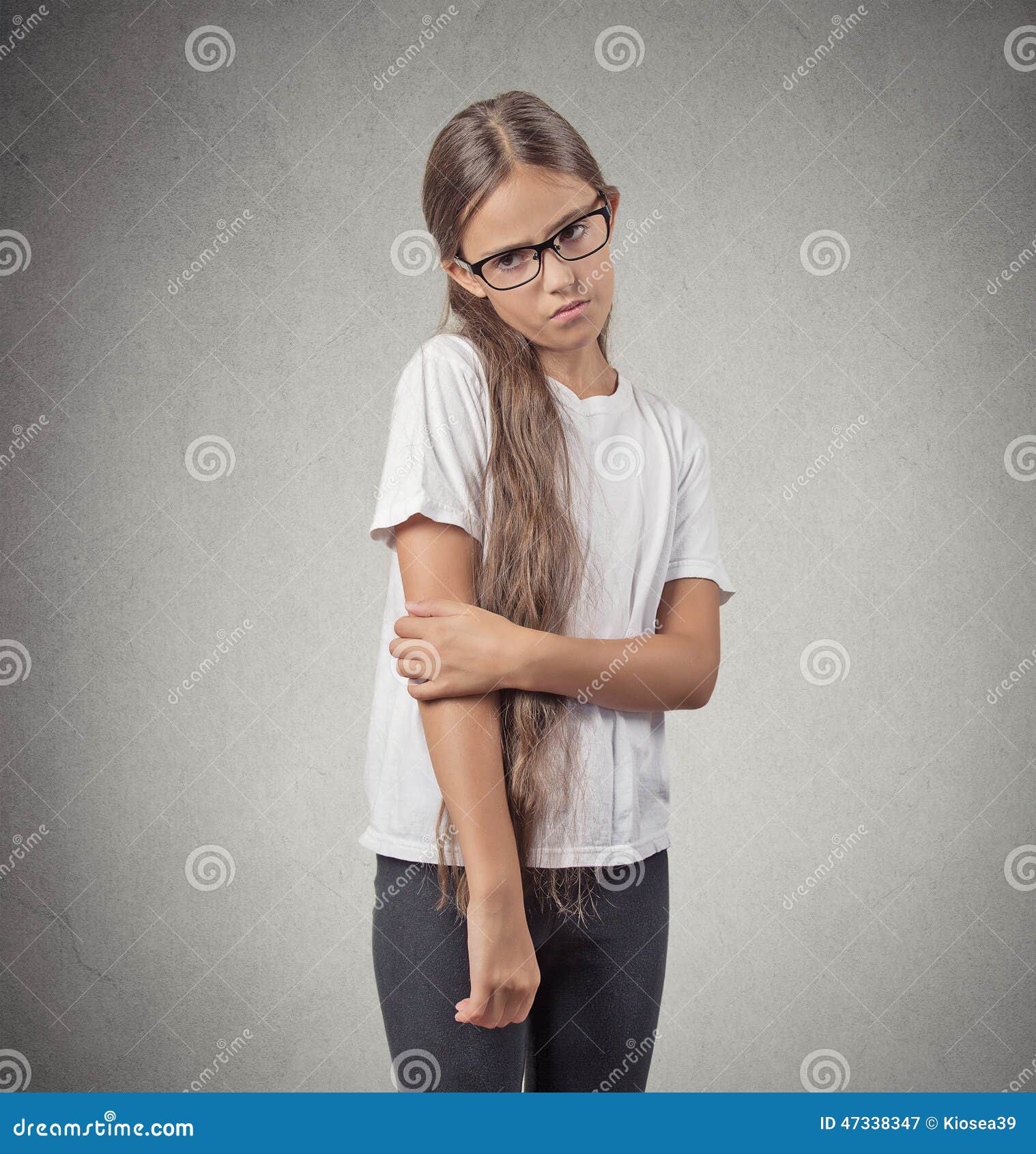 Shy Teenager Girl Stock Image Image Of Background Closeu