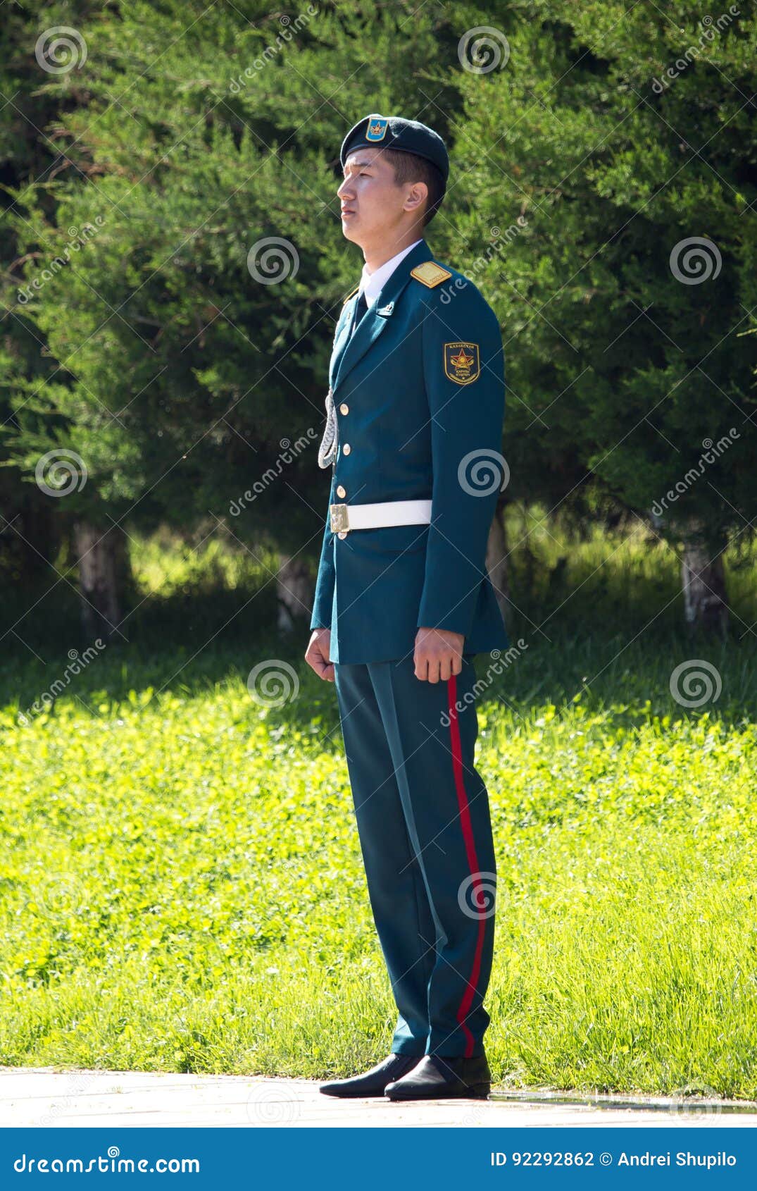 Shymkent, KAZAKHSTAN - May 9, 2017: Military Soldier. the Feast of the ...