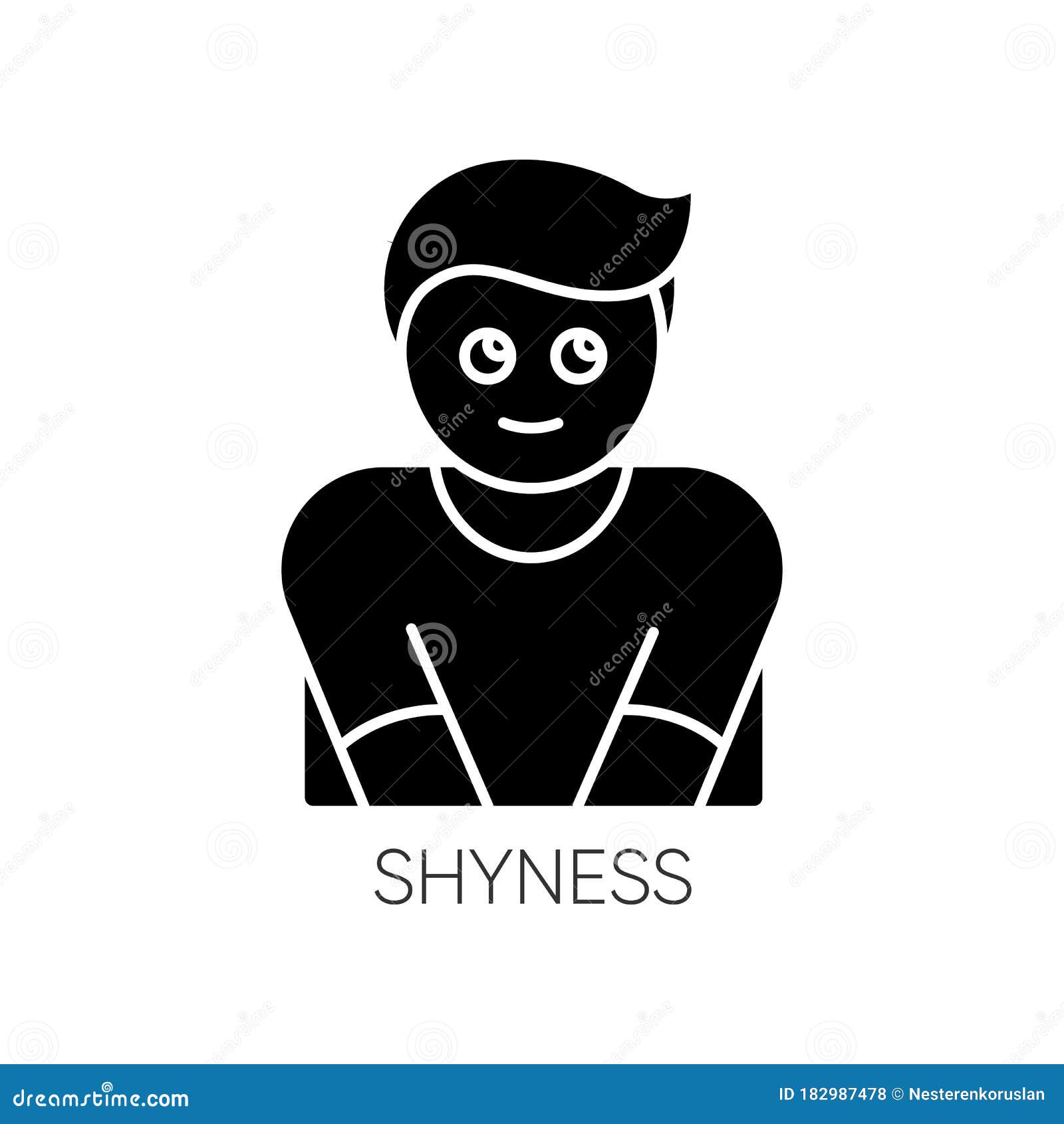 Shyness Introversion Royalty Free Stock Image