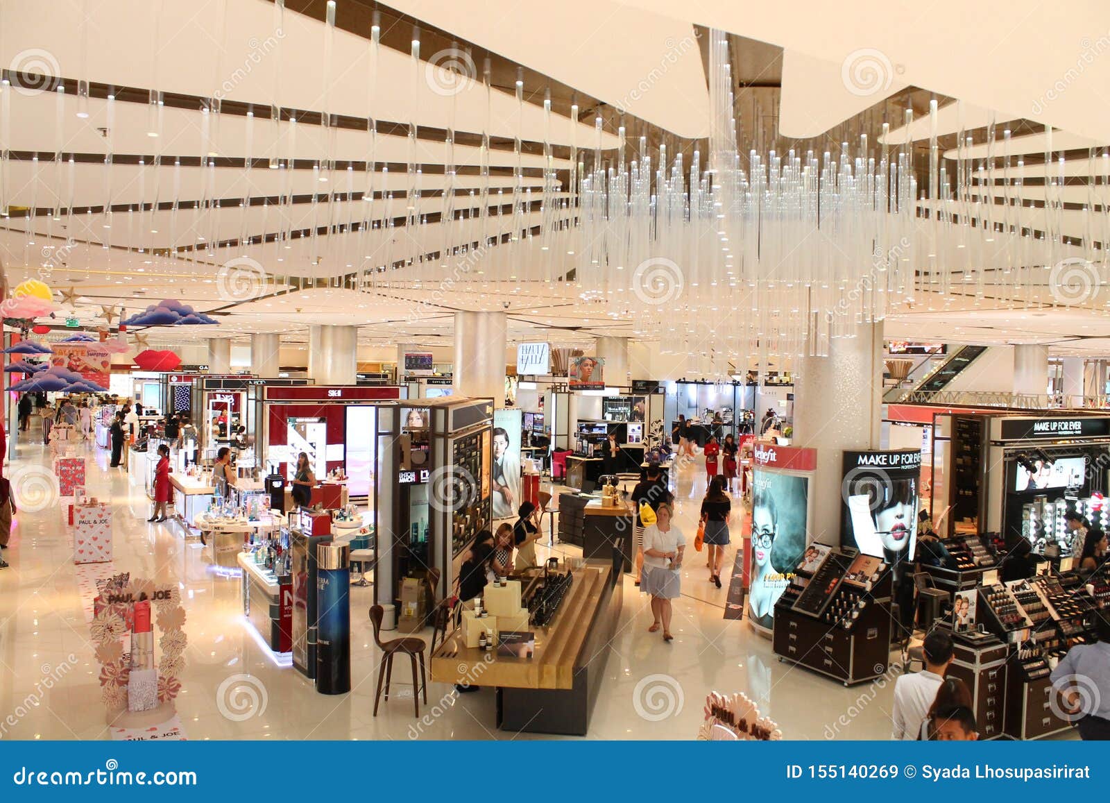 Siam Paragon Shopping Mall editorial stock image. Image of retail -  155140269