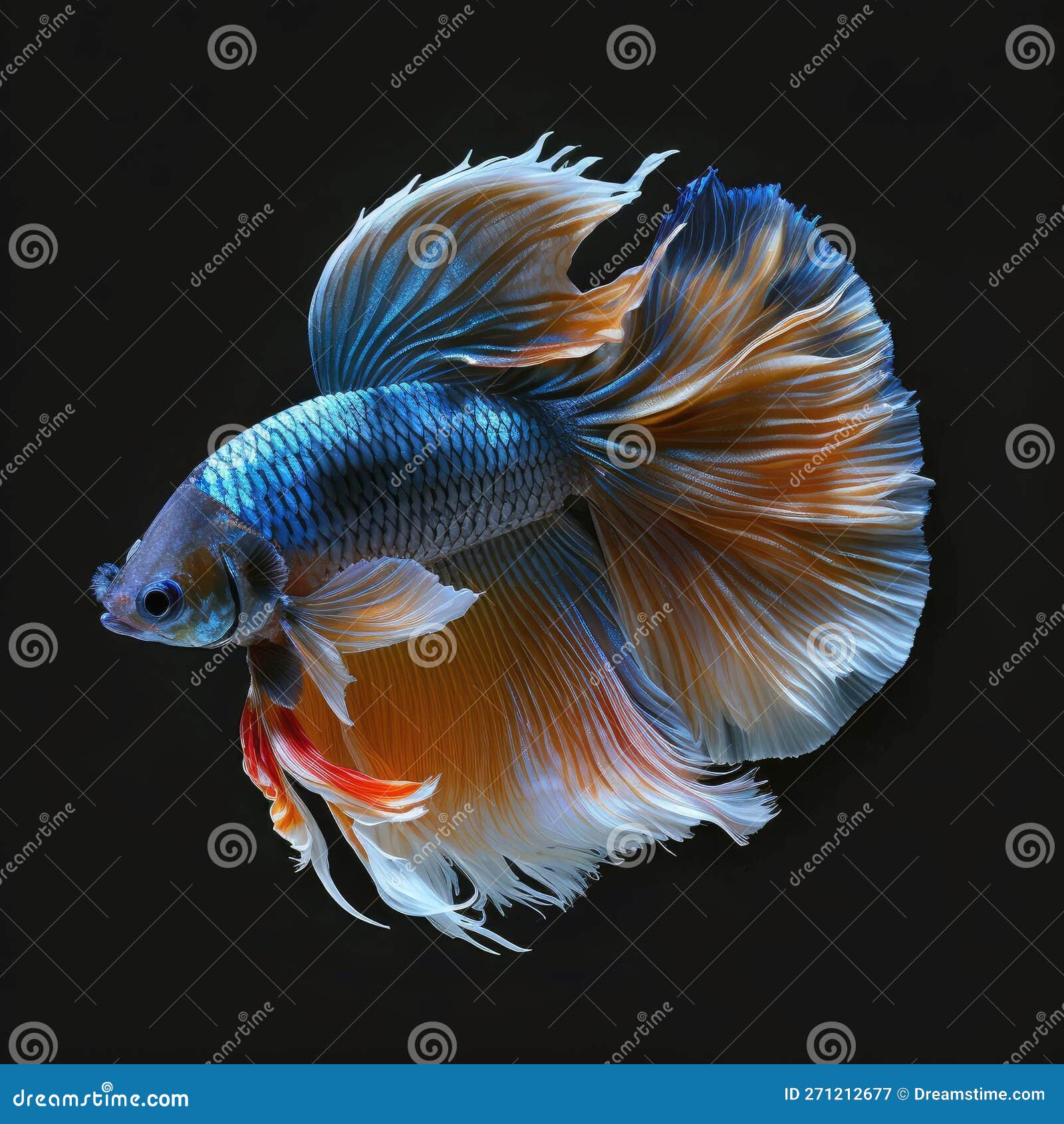 Beautiful Siamese Fighting Betta Fish. Popular Fish. Fish Keeper S  Collection. Stock Illustration - Illustration of creative, sunflowers:  271212677