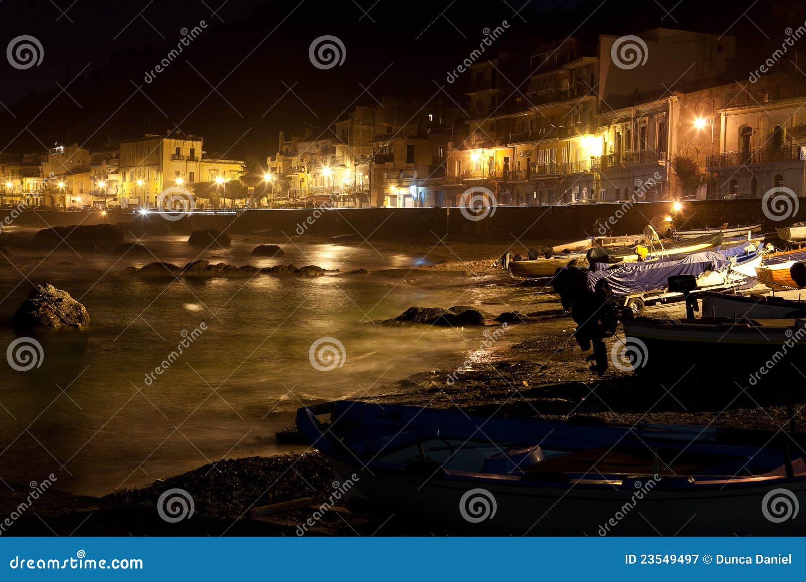 sicilia - town view at night