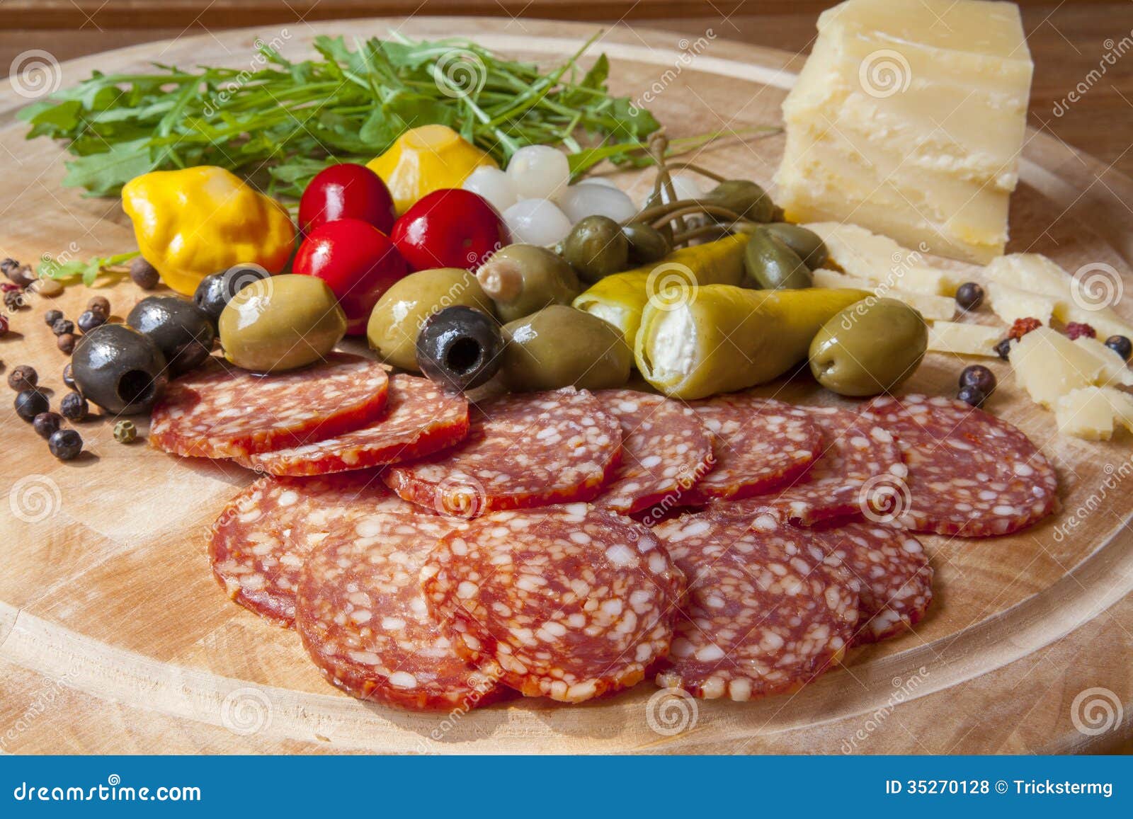 Sicilian salami 5 stock photo. Image of chili, parmesan 35270128