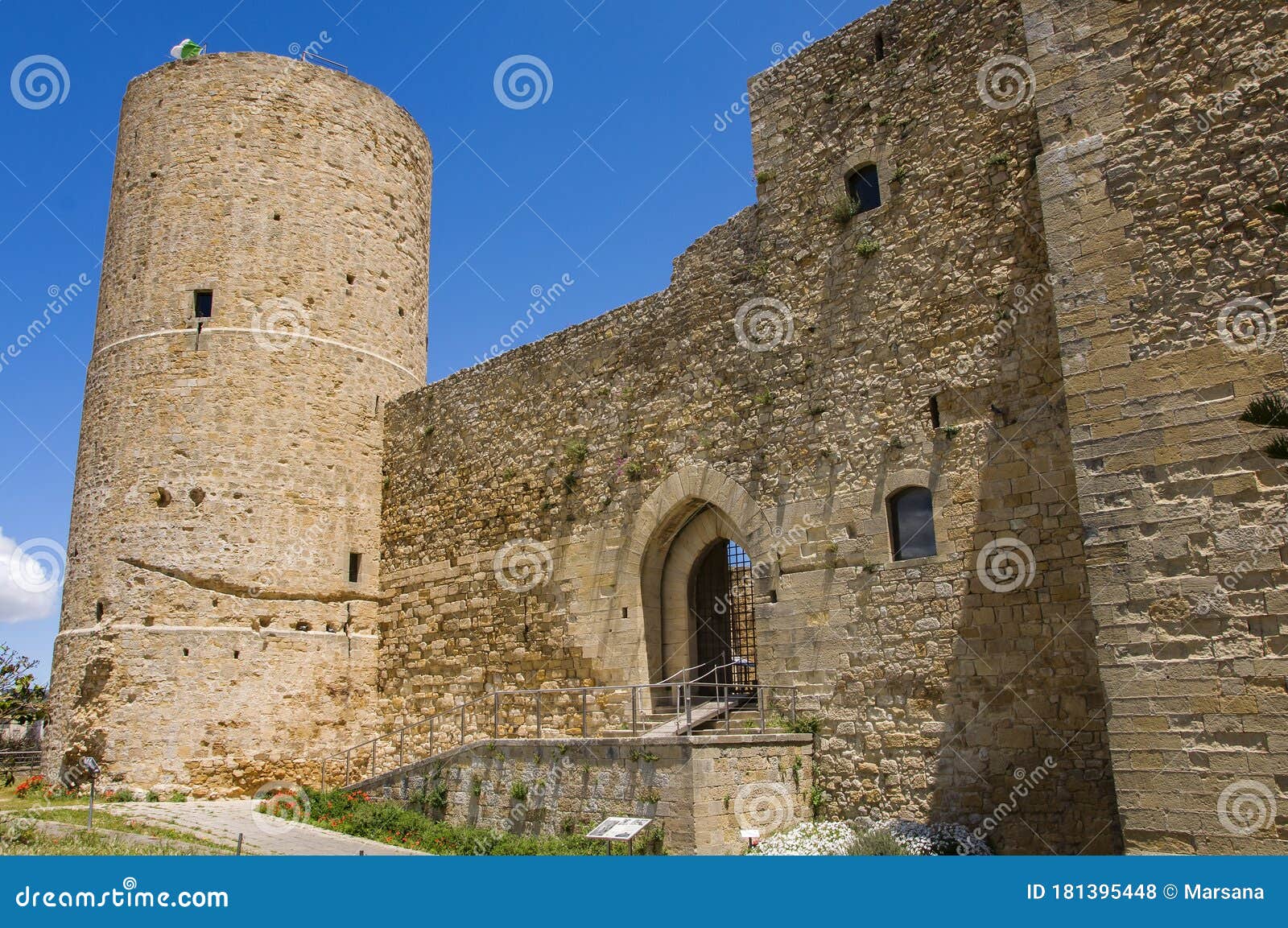 the norman castle of salemi