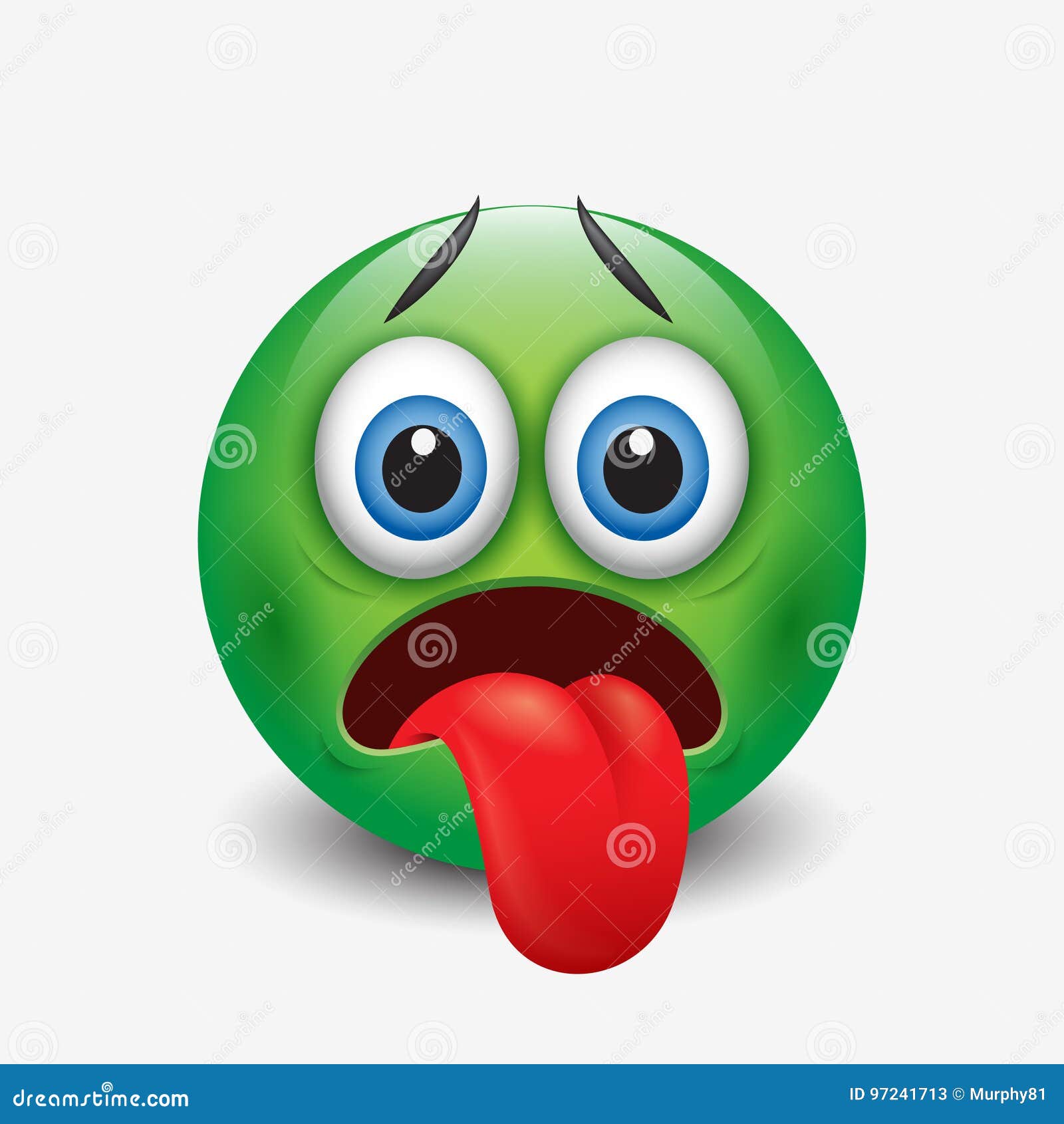 Clipart cartoon of a female emoji emoticon biting her lip, ai eps png jpg  and pdf files included, digital files instant download.