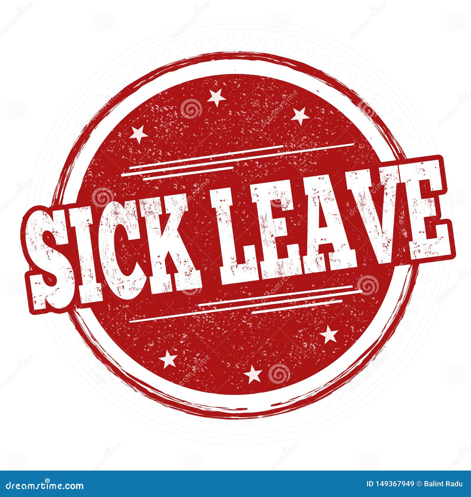Sick Leave RoyaltyFree Illustration 61915500