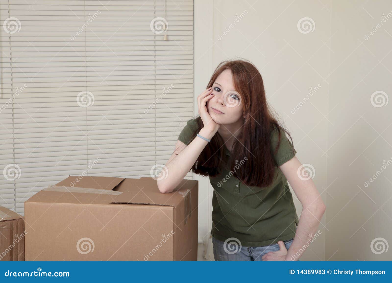 Sick of moving stock image. Image of teenage, brown, boredom 14389983
