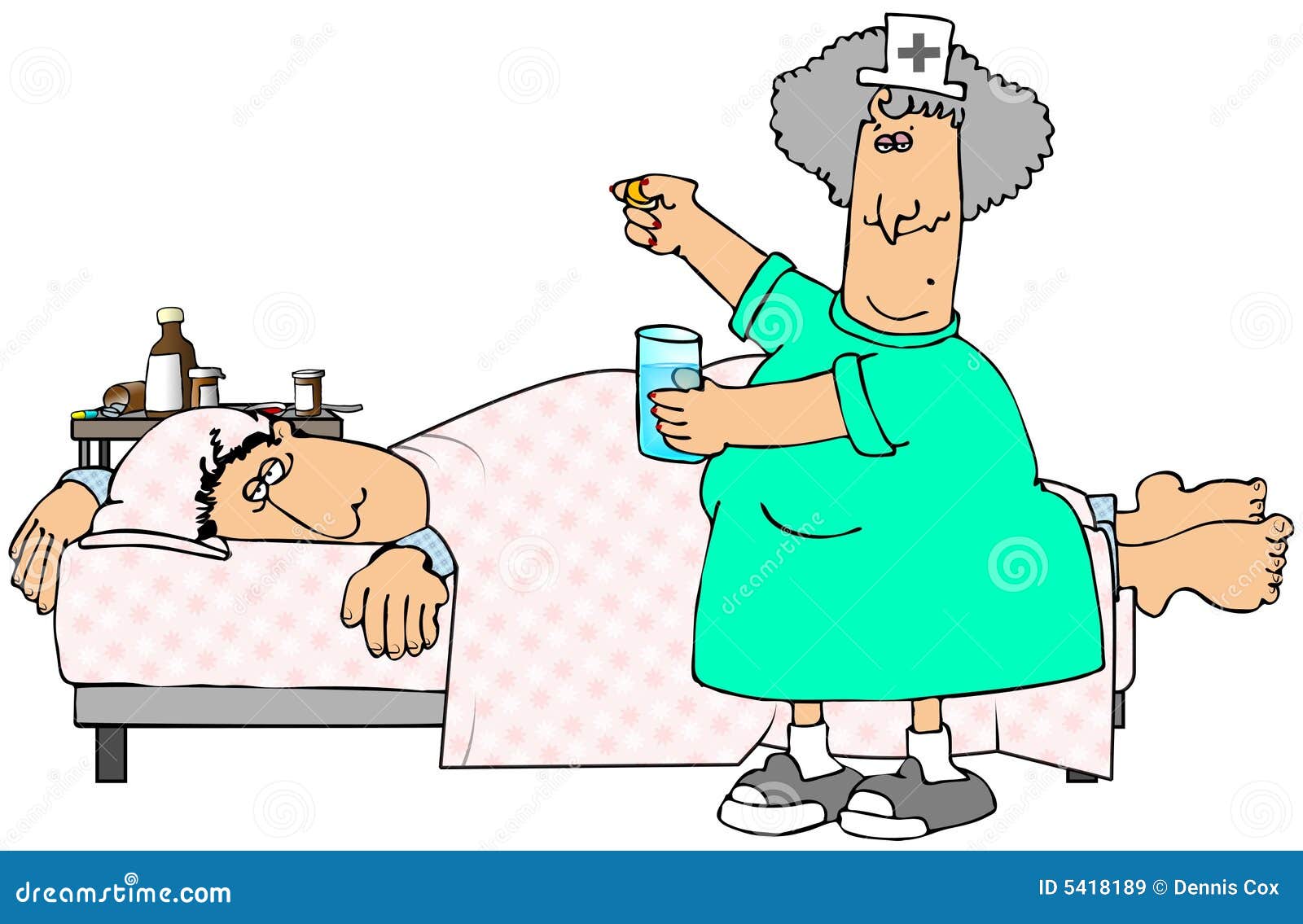 Sick Patient stock illustration. Illustration of patient - 5418189
