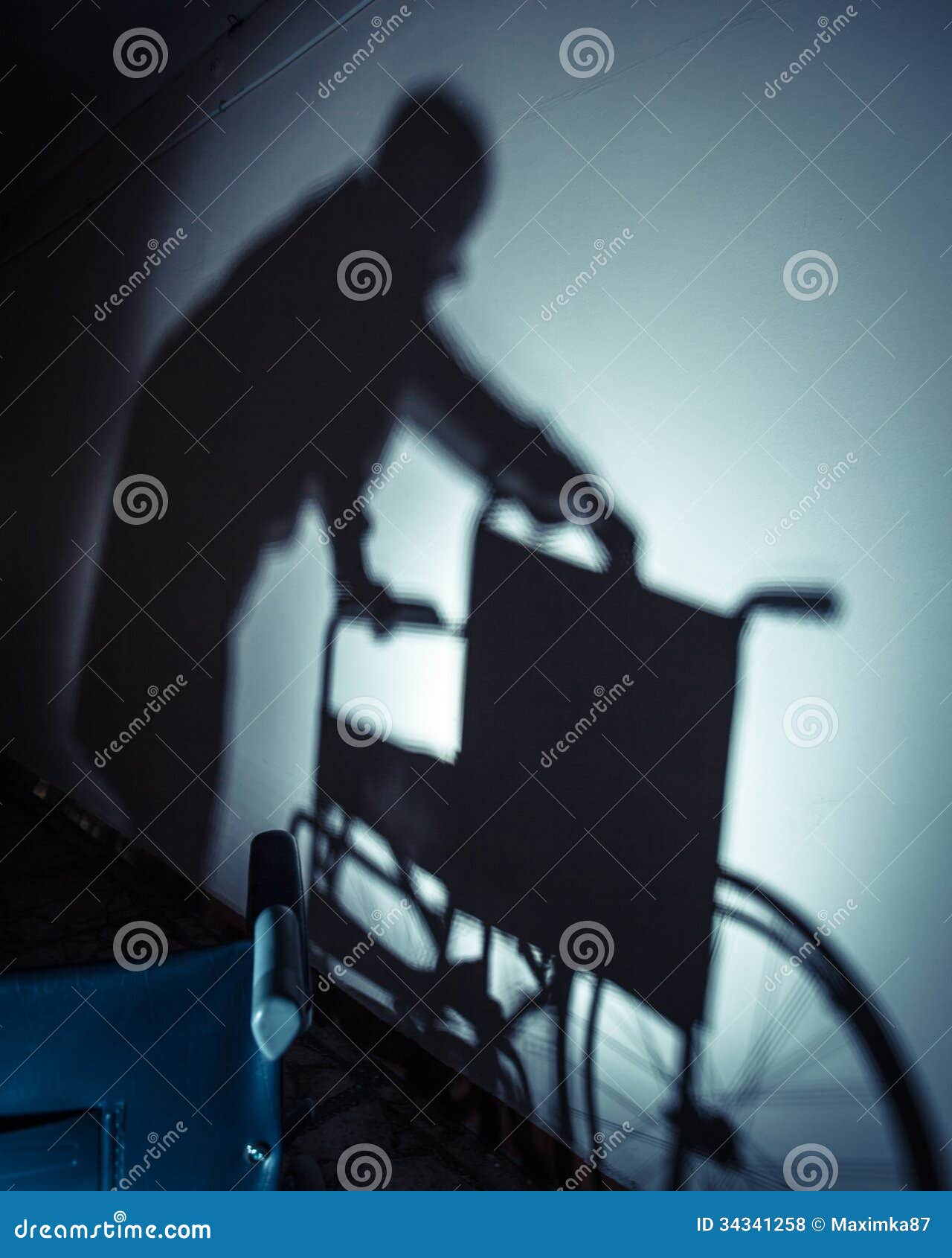 Sick people and wheelchair stock photo. Image of buildings 34341258