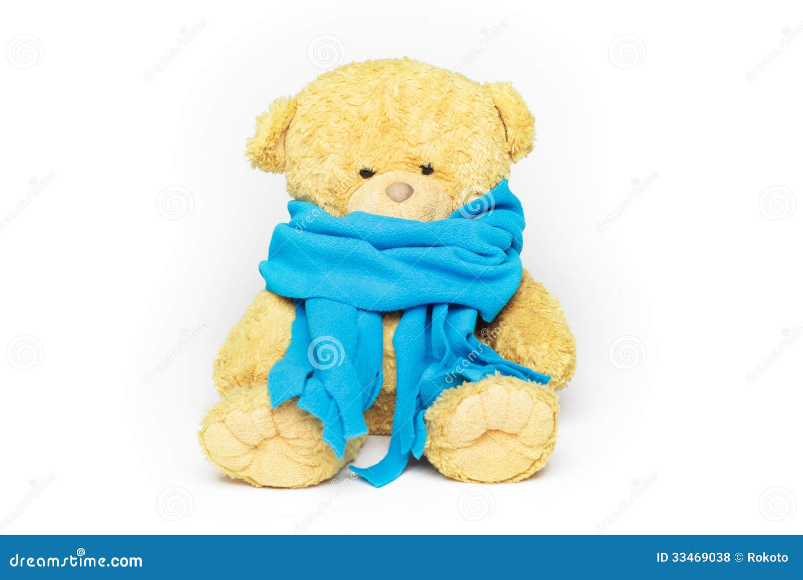 Sick teddy bear stock photo. Image of sitting, cure, golden 33469038