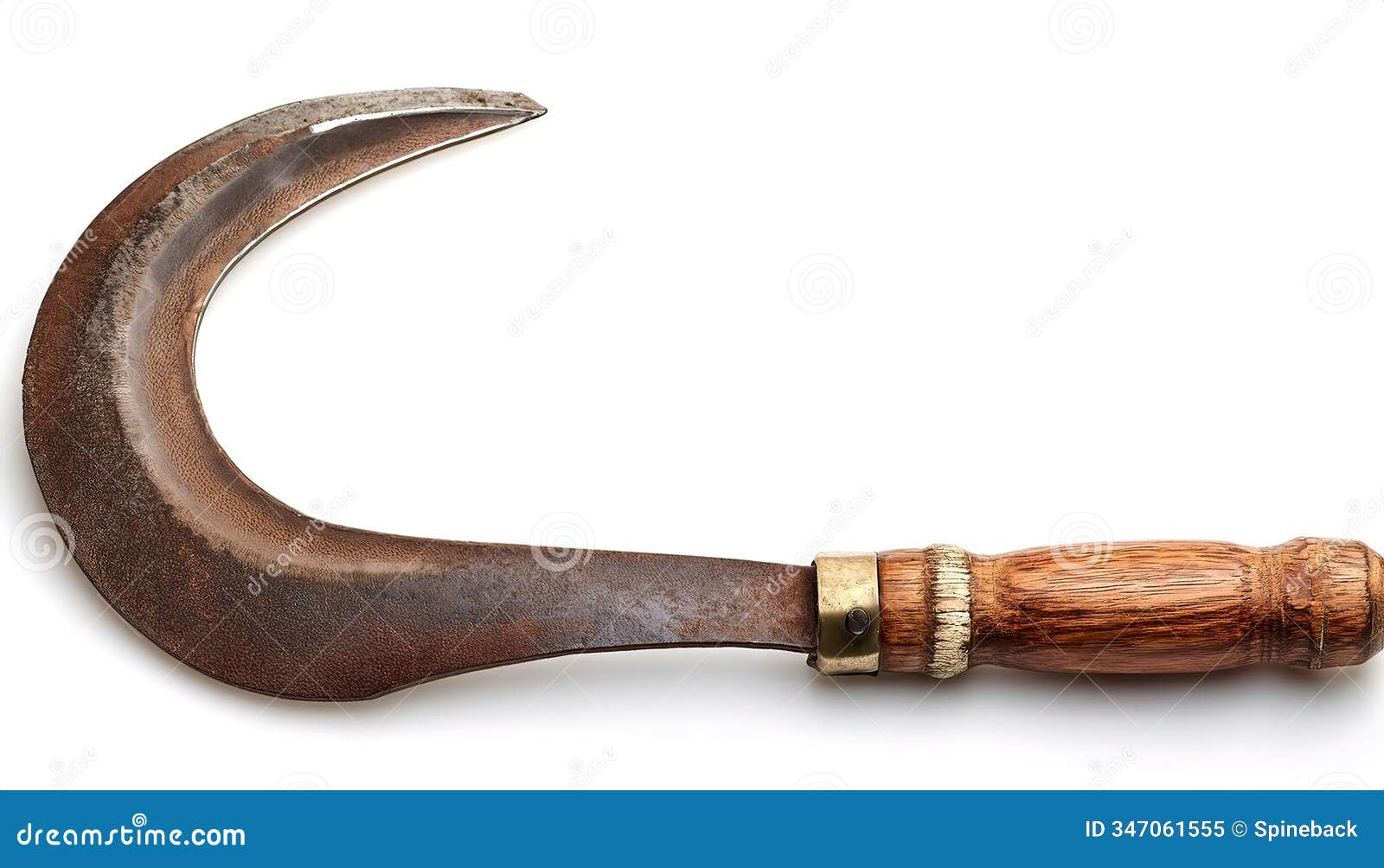 sickle, bagging, reaping or grass hook is a single handed agricultural tool ed with variously curved blades and typically