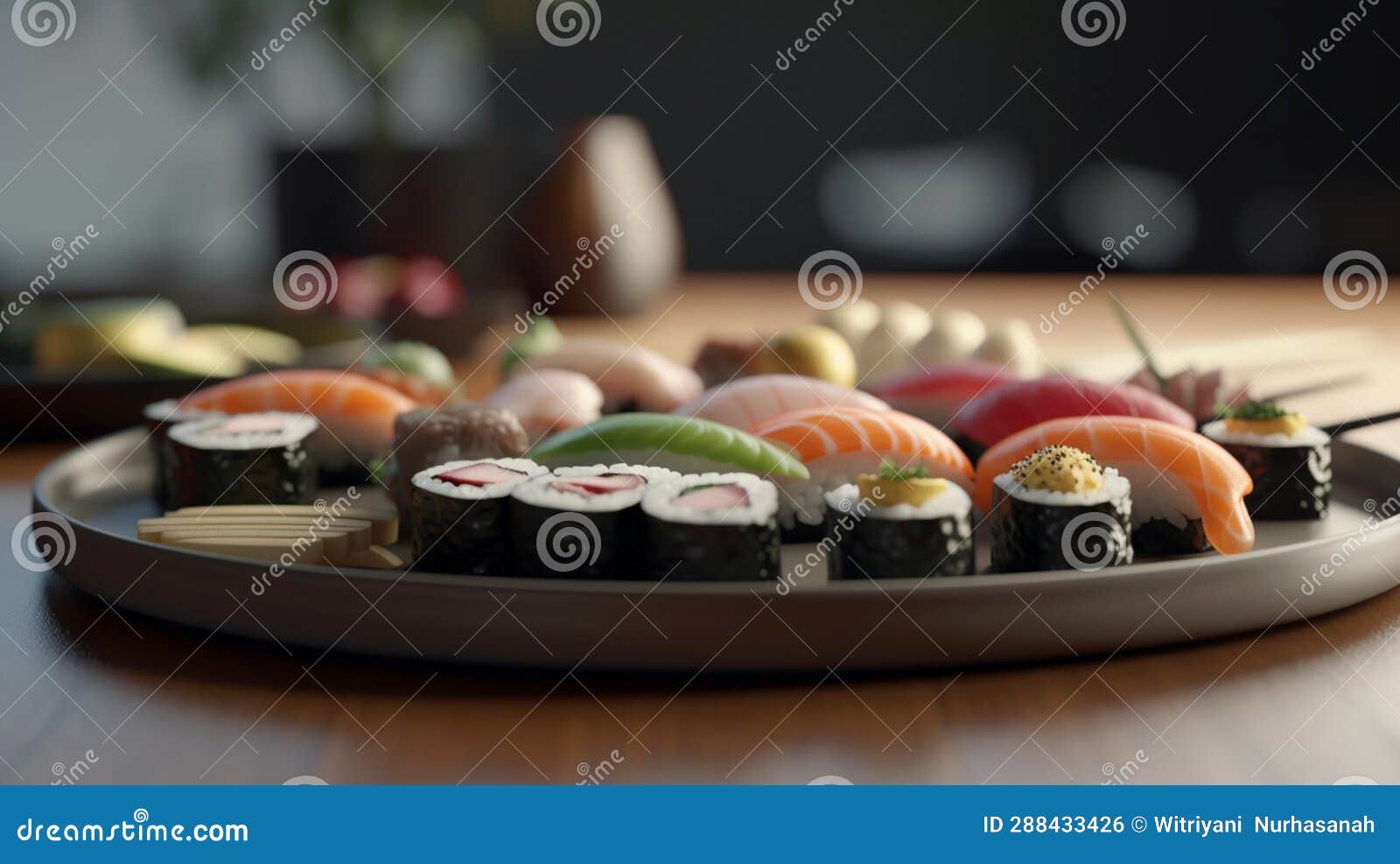 The Side Angle of the Sushi Plate Captures the Depth and Dimensionality