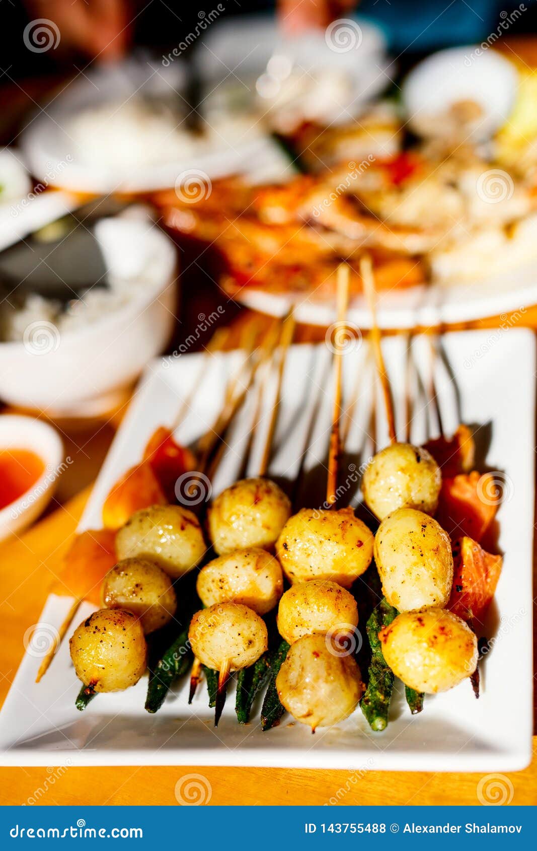 Side dish at lunch stock photo. Image of closeup, restaurant - 143755488